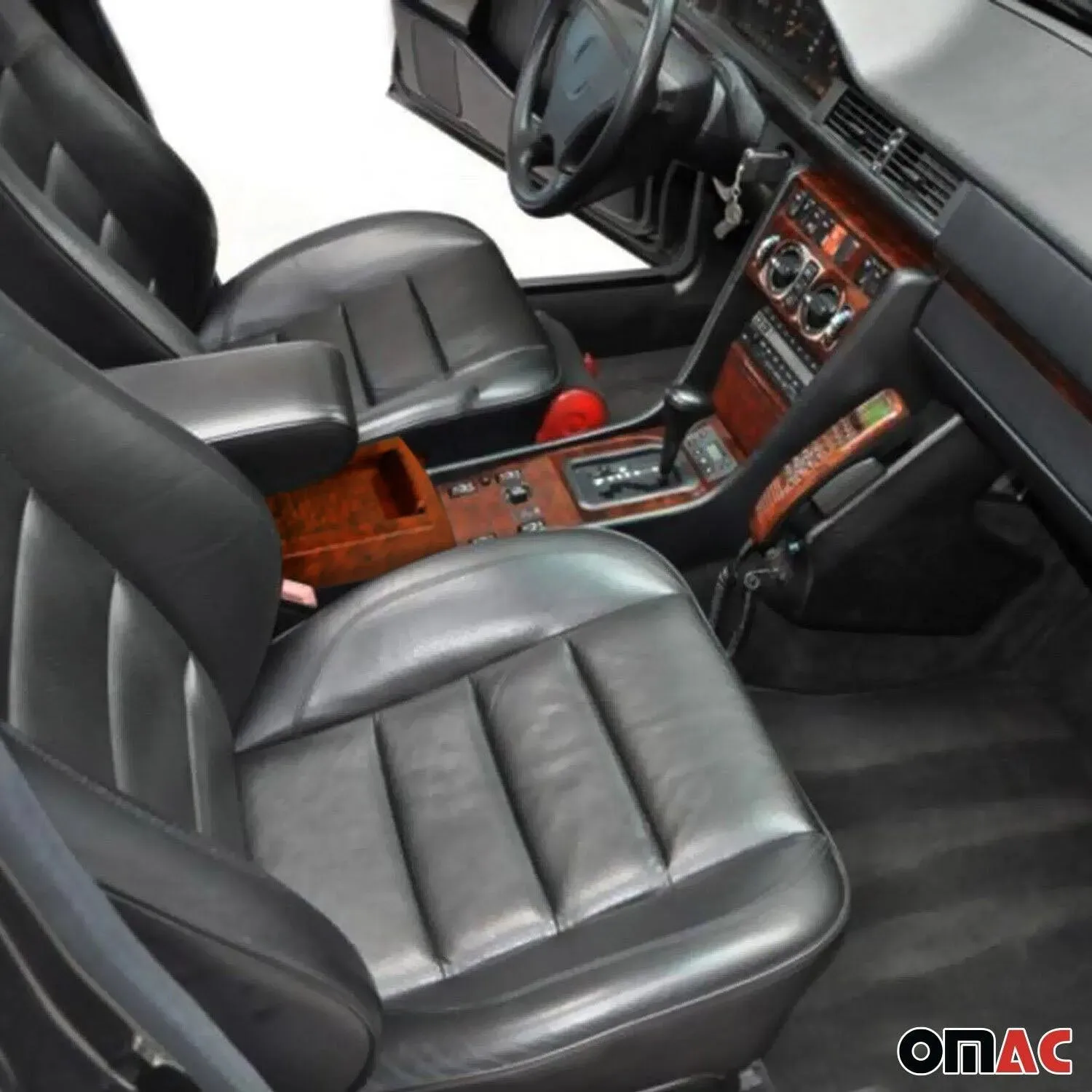 1988-1994 Mercedes E Class W124 Console Cassette Center Box Wood Walnut