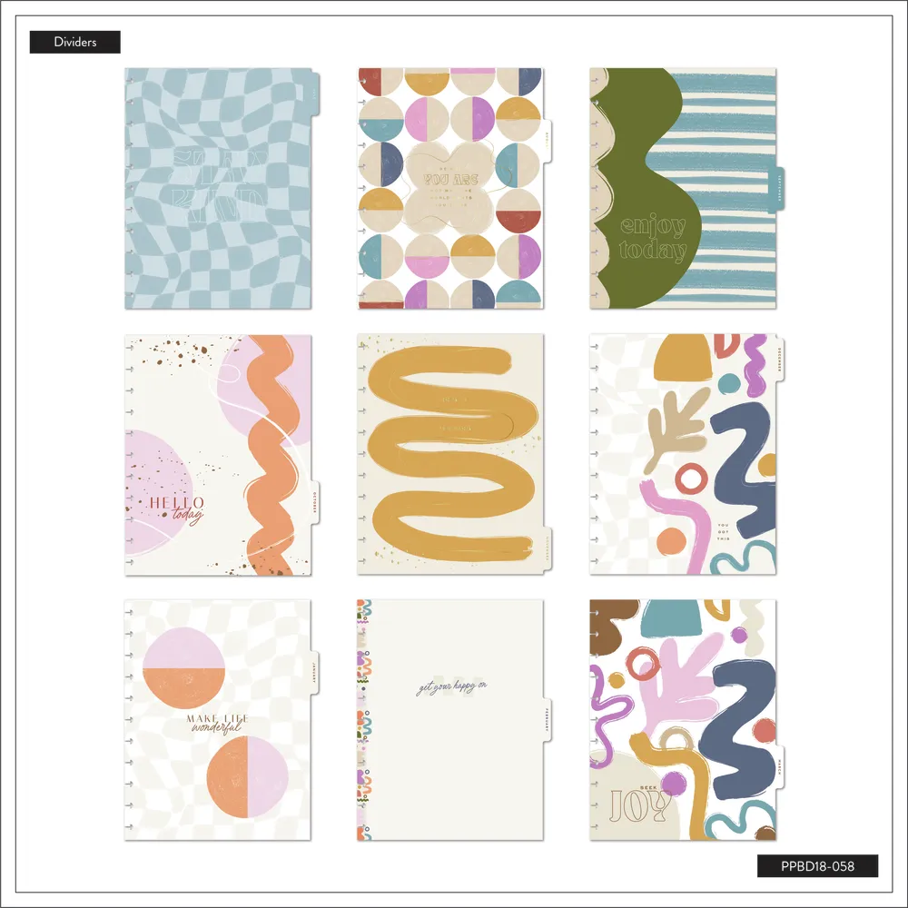 2024 Canyon Modern Happy Planner - Big Dashboard Layout - 18 Months