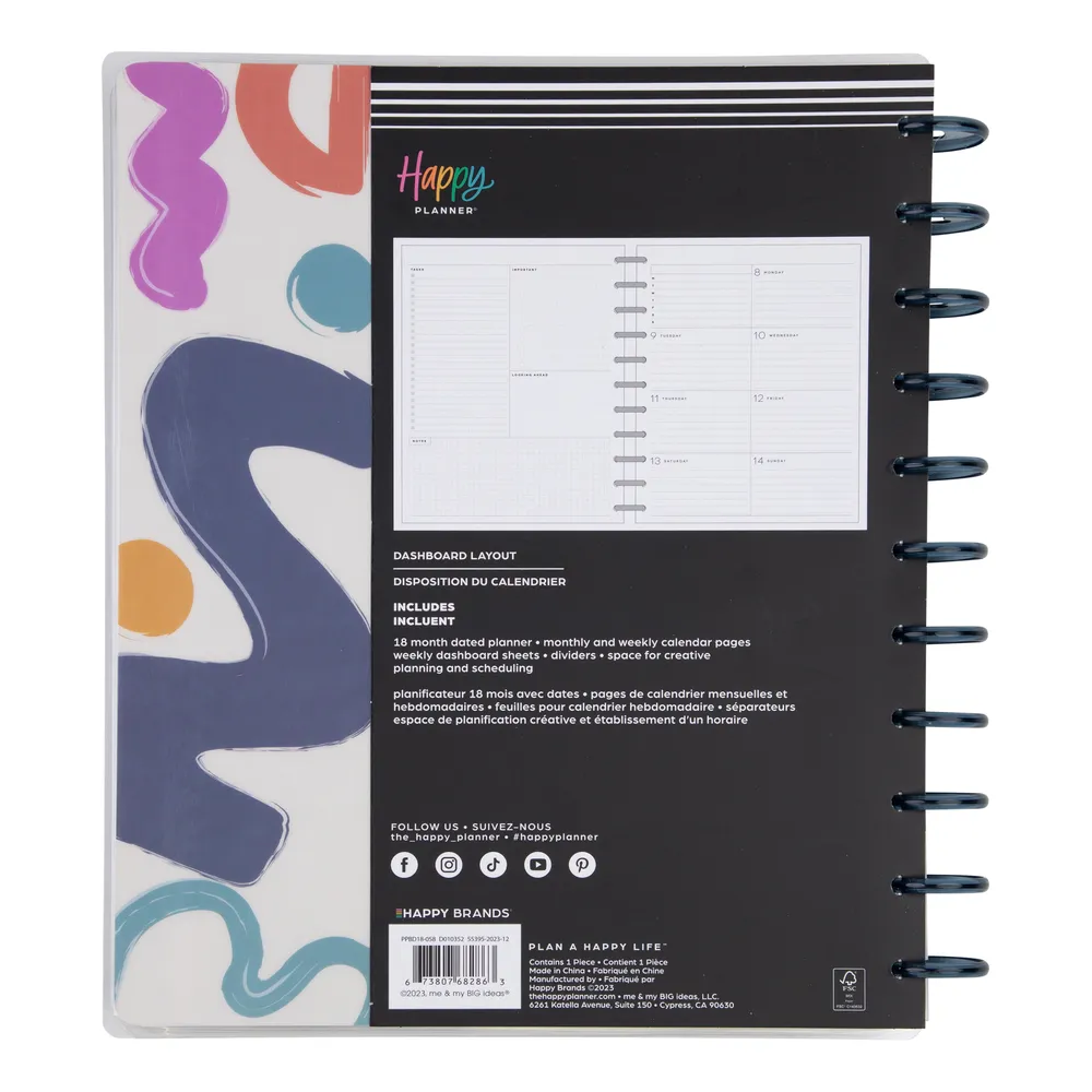 2024 Canyon Modern Happy Planner - Big Dashboard Layout - 18 Months
