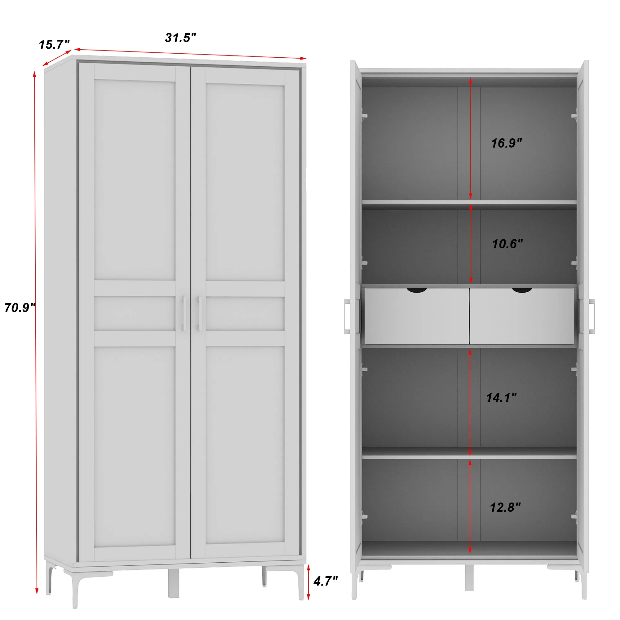 70.9'' Display Storage Cabinet