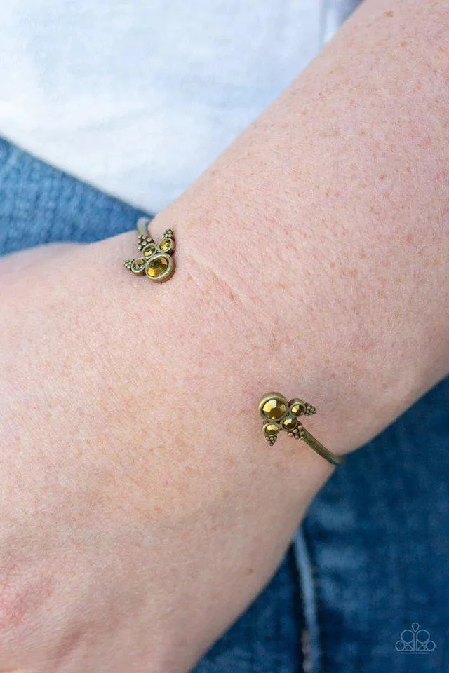 A Bit Rich Brass Cuff Bracelet - Paparazzi Accessories