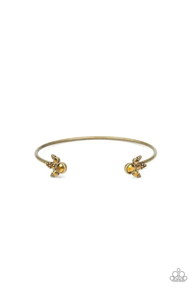 A Bit Rich Brass Cuff Bracelet - Paparazzi Accessories