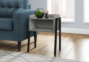 Accent Table - 23"H / Grey / Black Metal