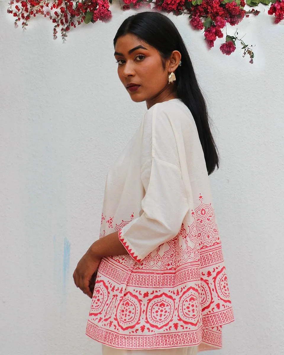 Arpina Blockprinted Cotton Shirt - BGVL