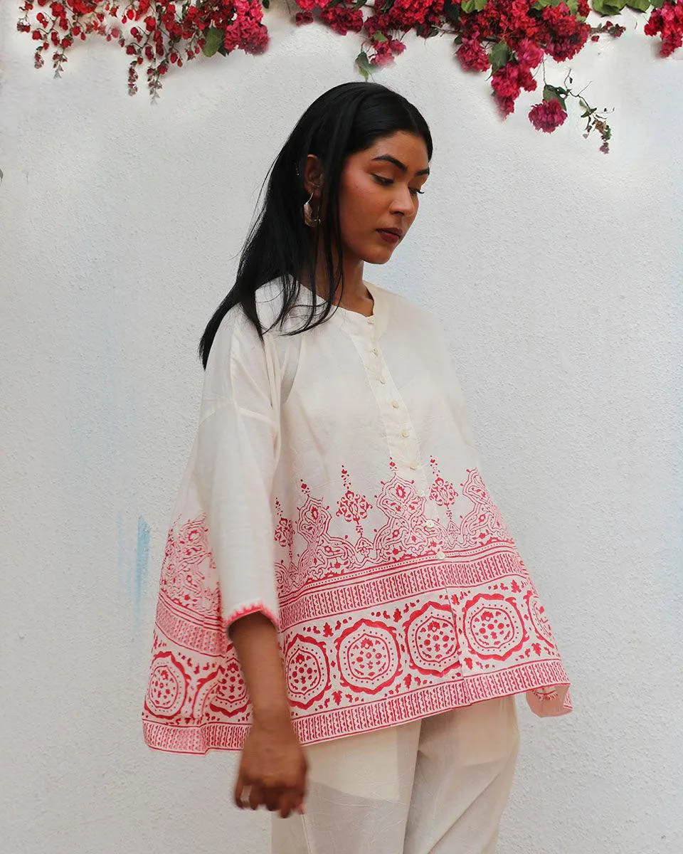 Arpina Blockprinted Cotton Shirt - BGVL