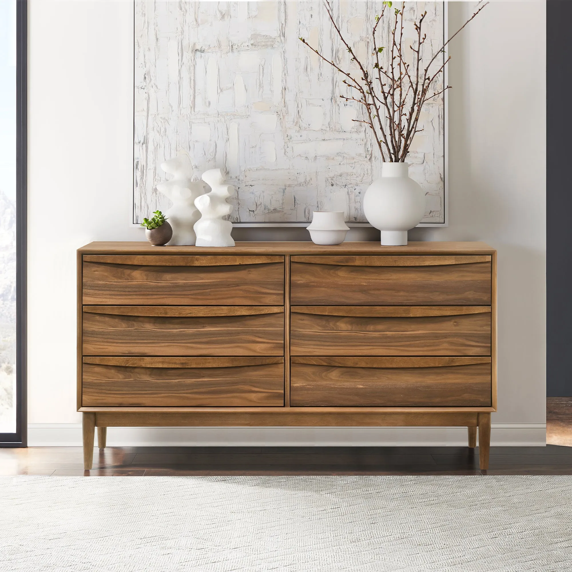 Artemio 6 Drawer Wood Dresser