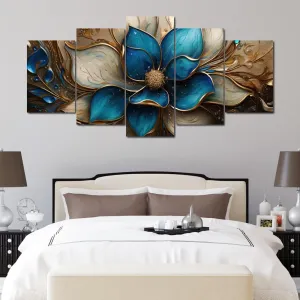Azure Calligraphy Stained Glass - Cole Williams