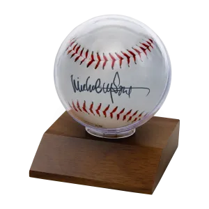 Baseball Wood Base Display Holder