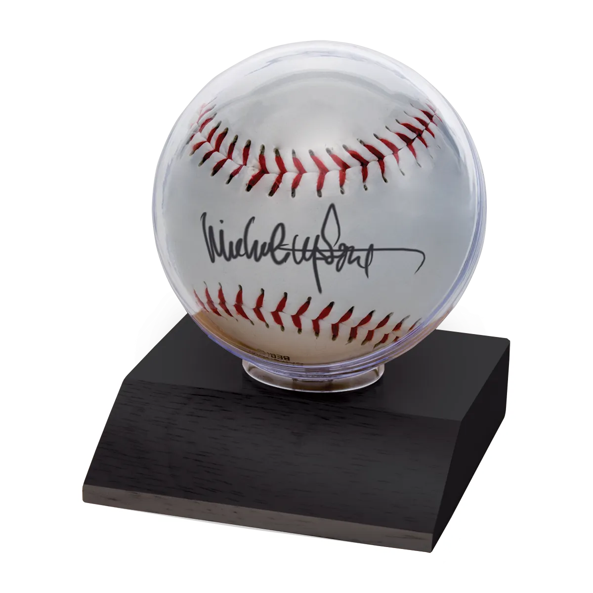 Baseball Wood Base Display Holder