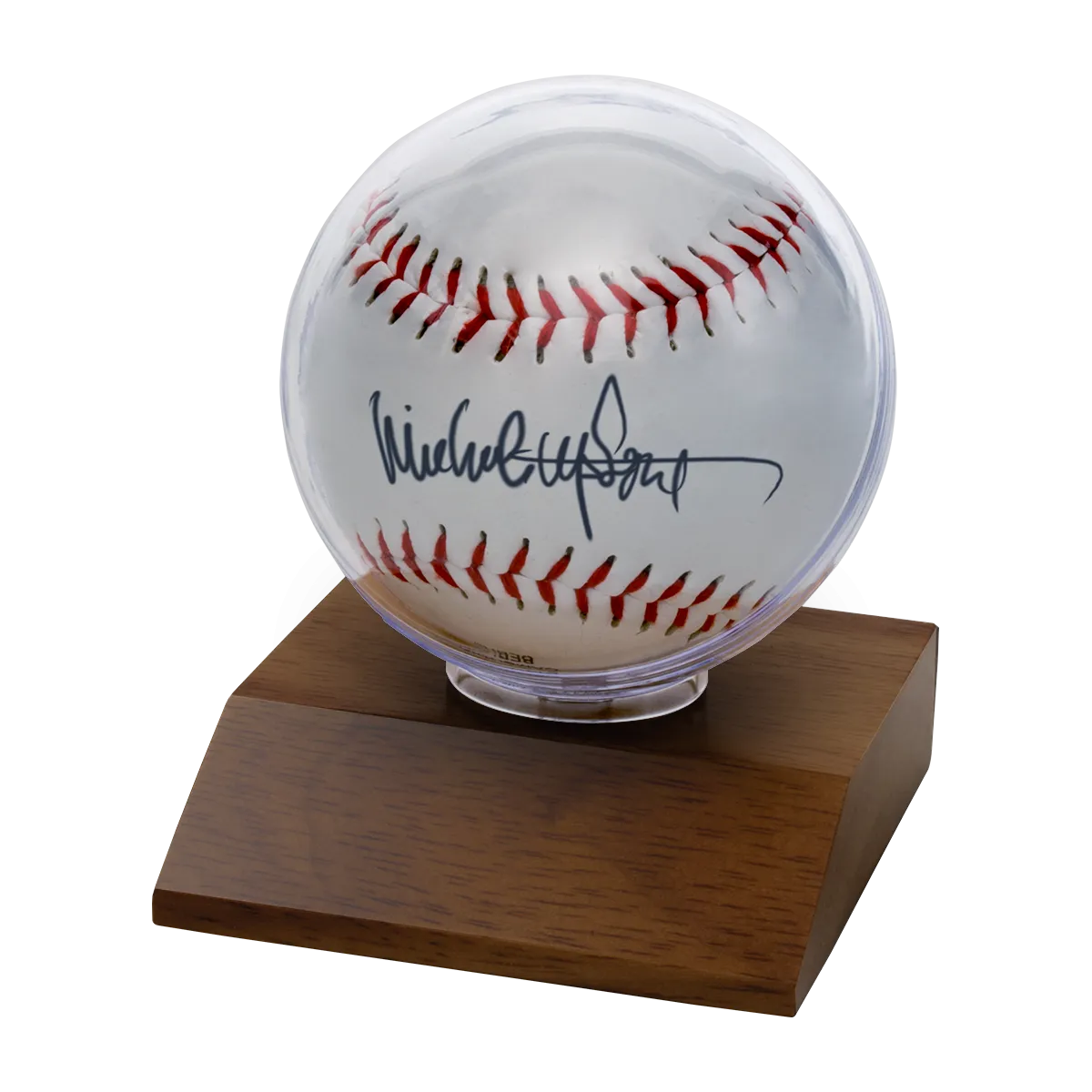 Baseball Wood Base Display Holder