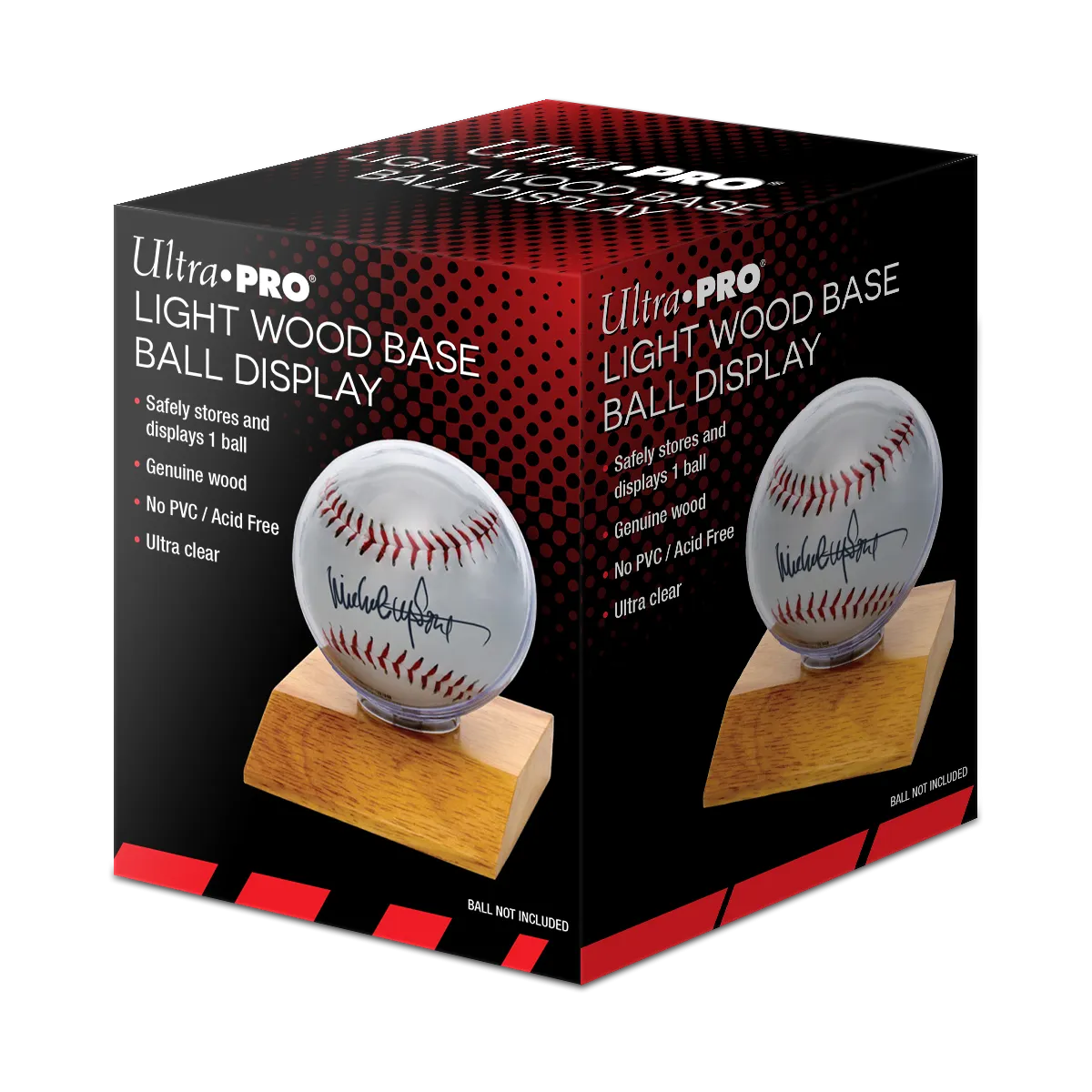 Baseball Wood Base Display Holder