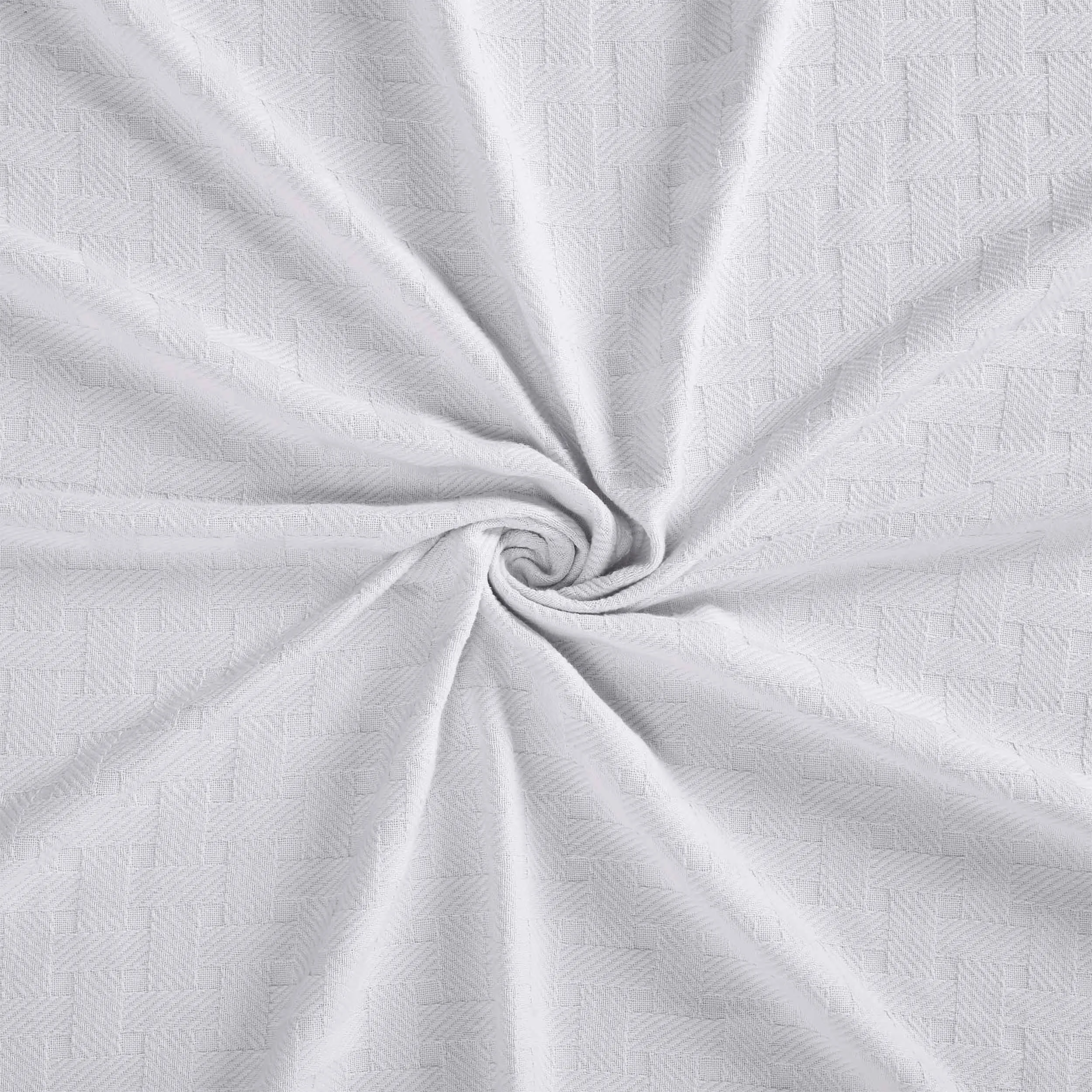 Basketweave All Season Cotton Blanket