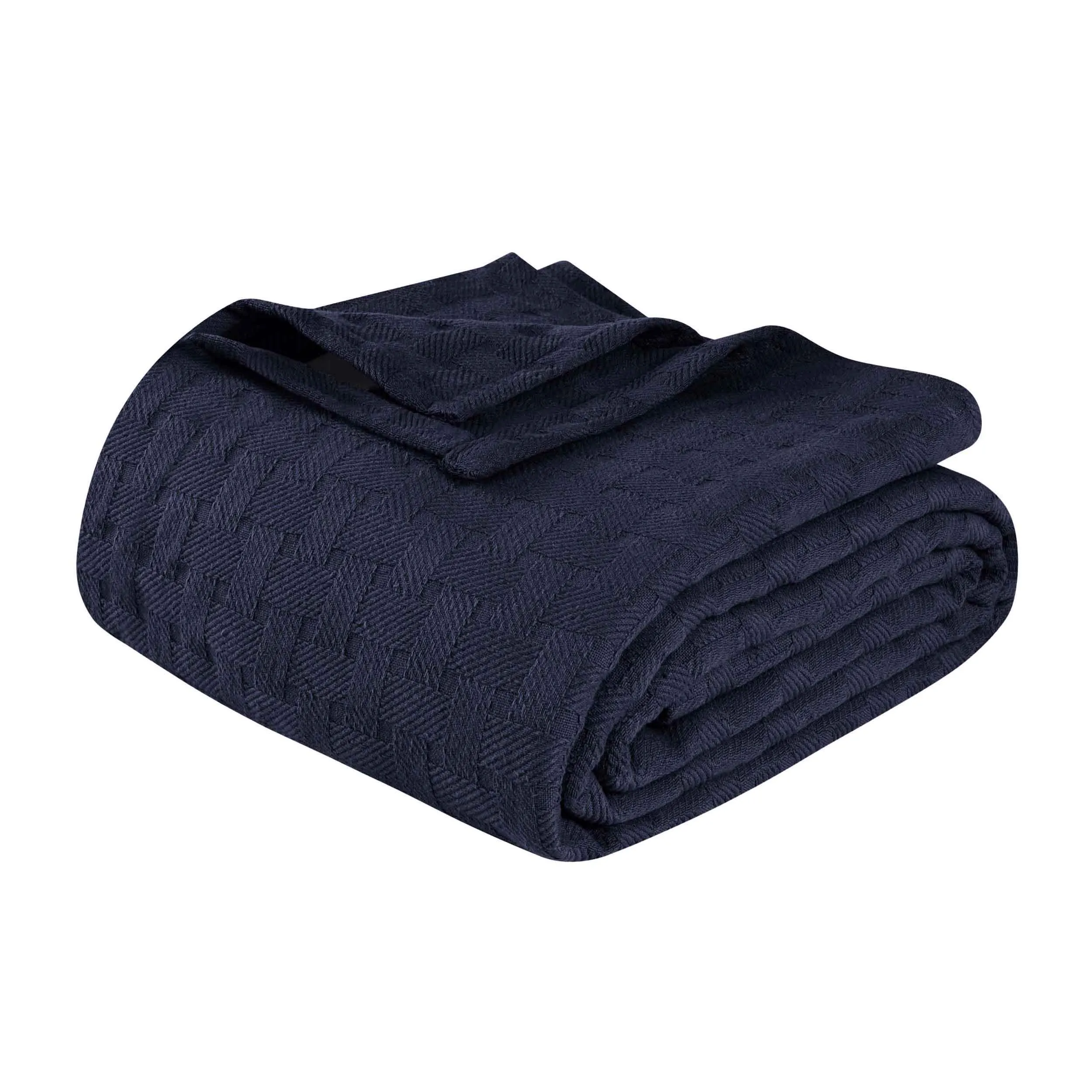 Basketweave All Season Cotton Blanket