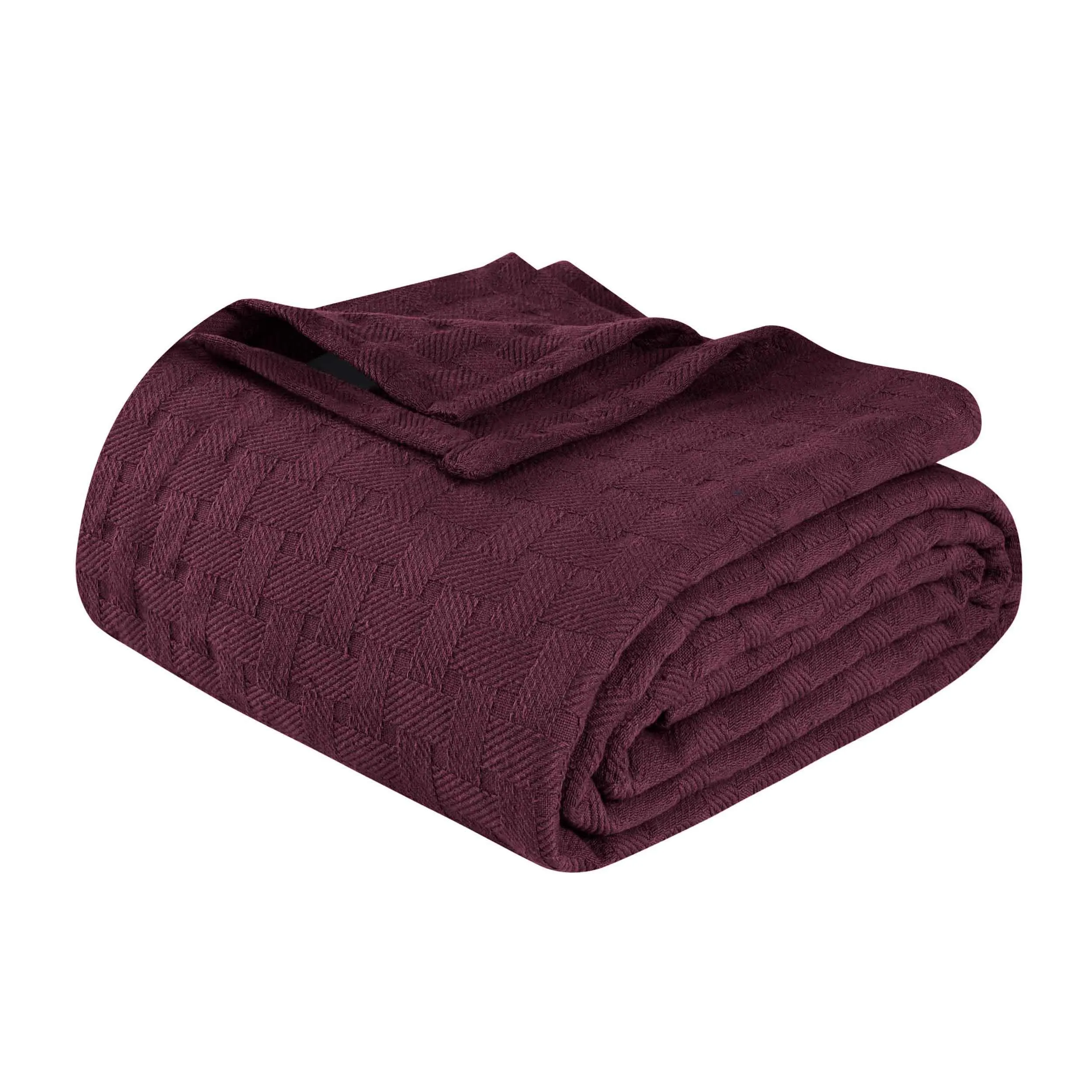 Basketweave All Season Cotton Blanket
