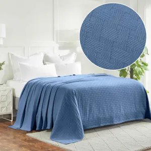 Basketweave All Season Cotton Blanket