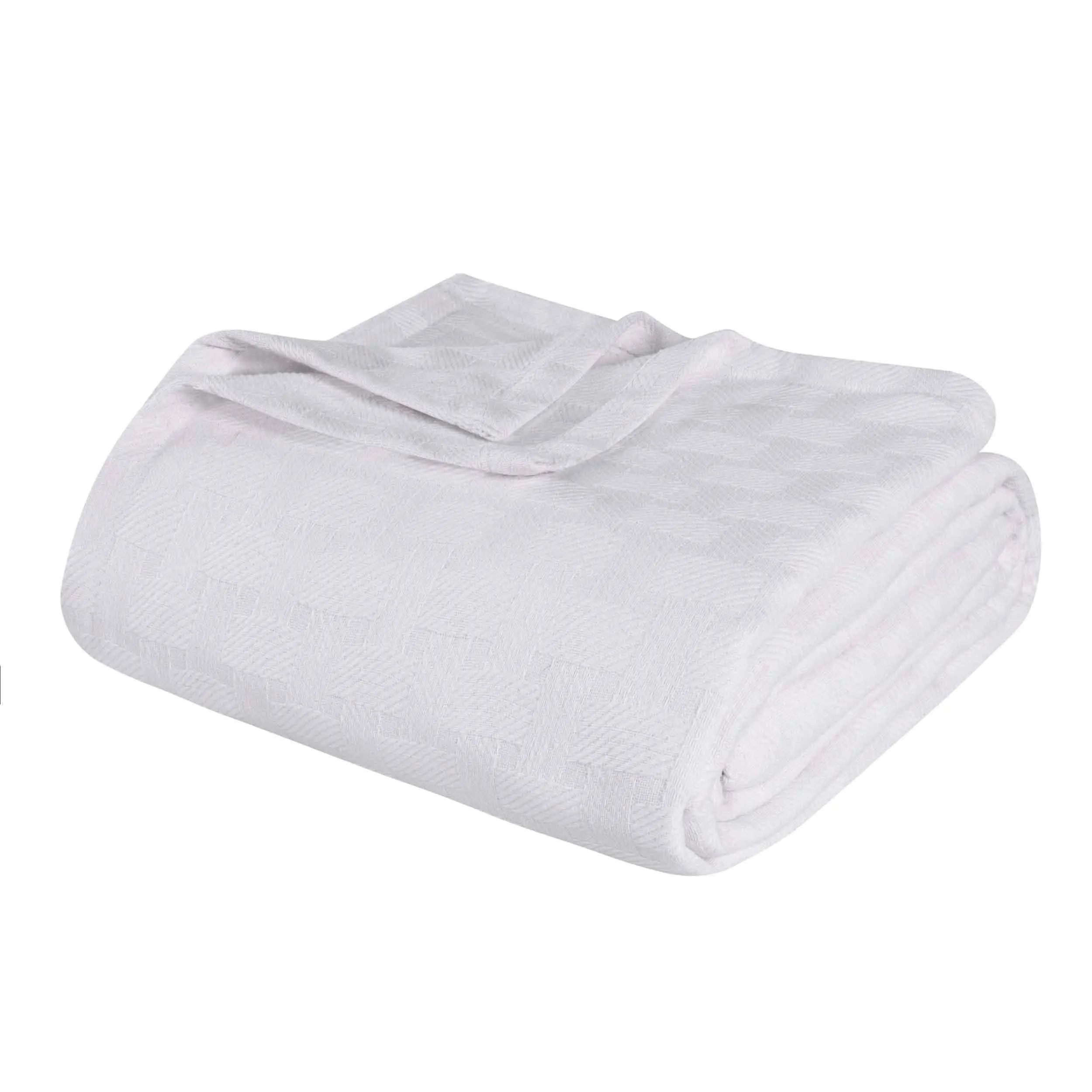 Basketweave All Season Cotton Blanket