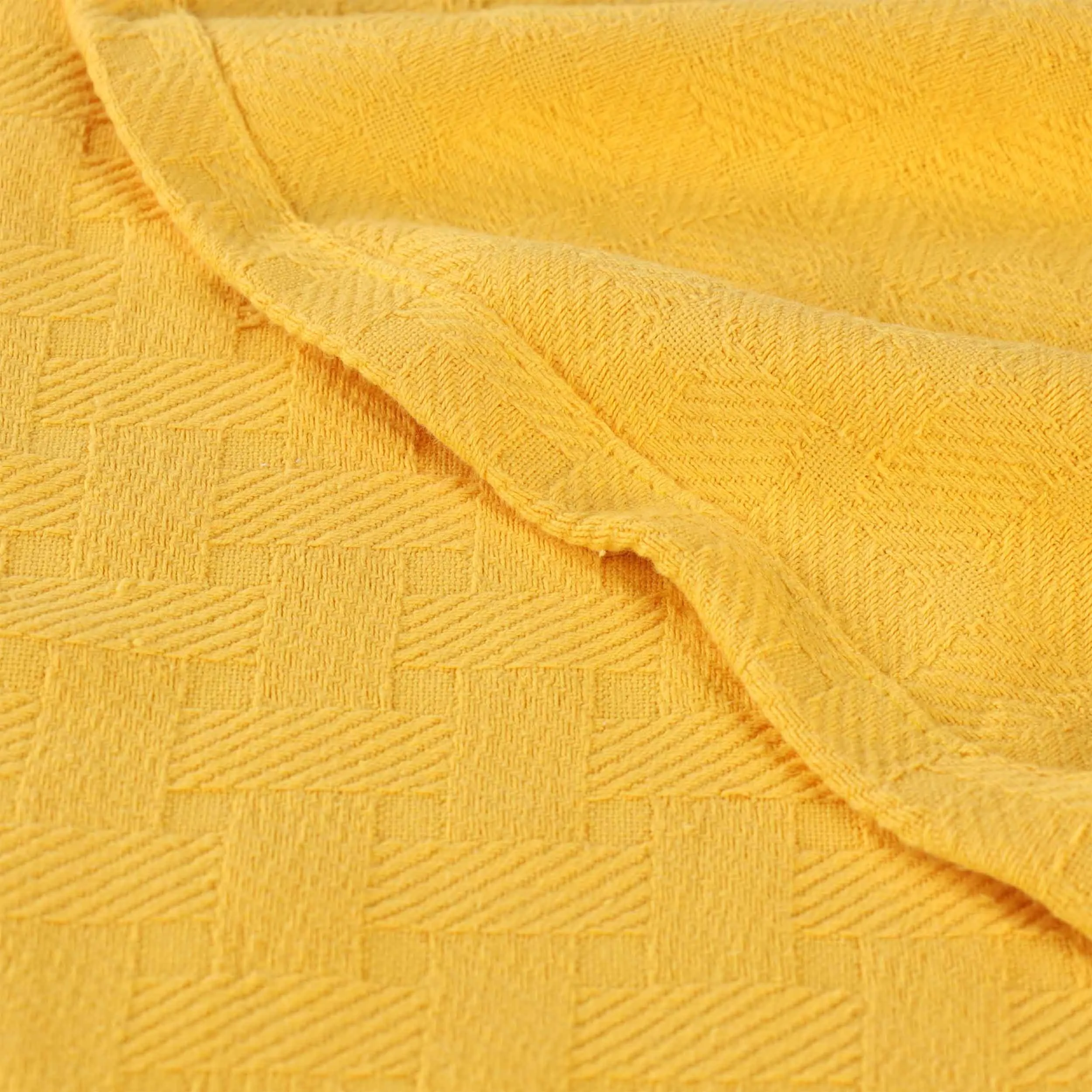 Basketweave All Season Cotton Blanket