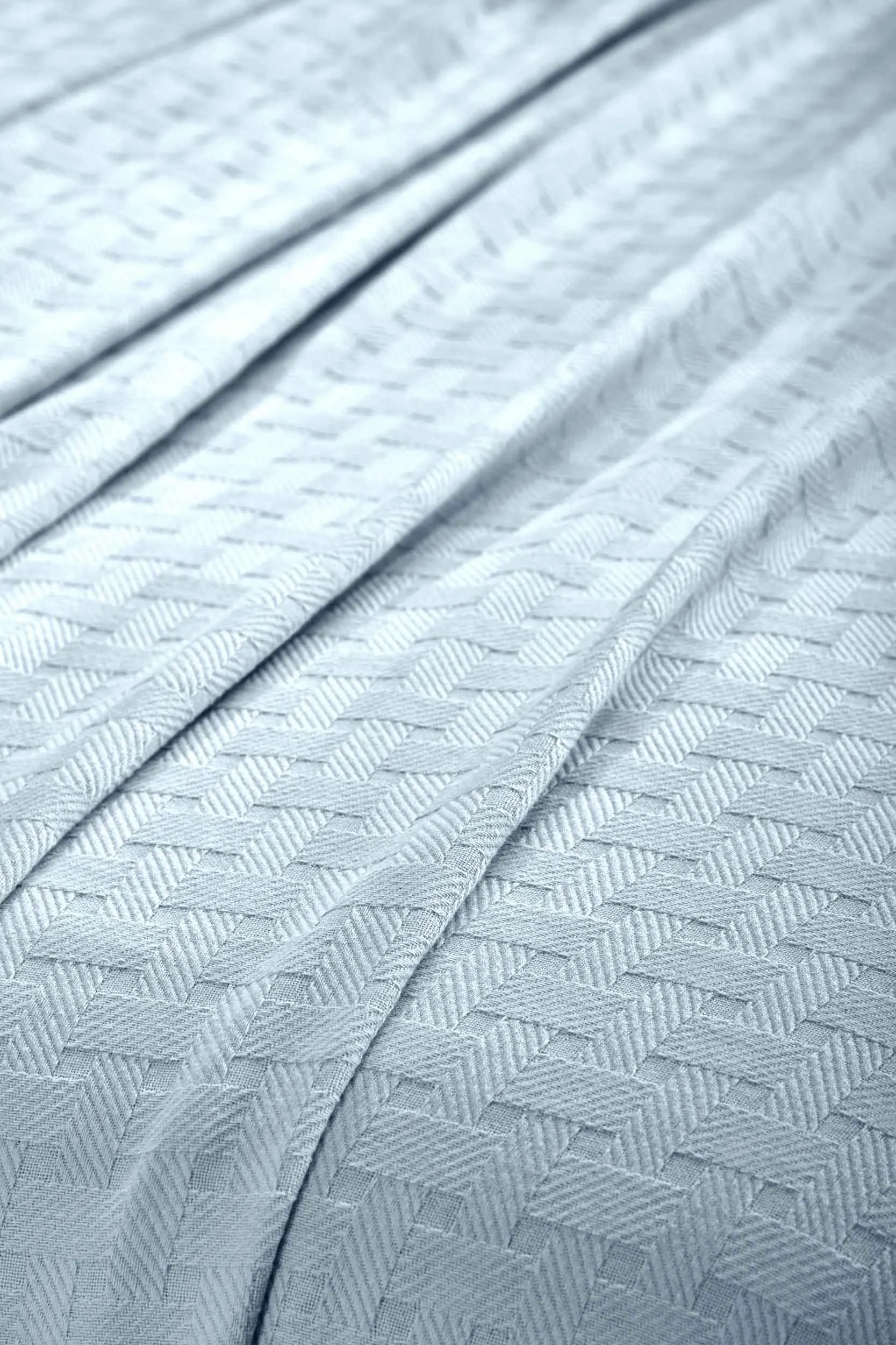 Basketweave All Season Cotton Blanket