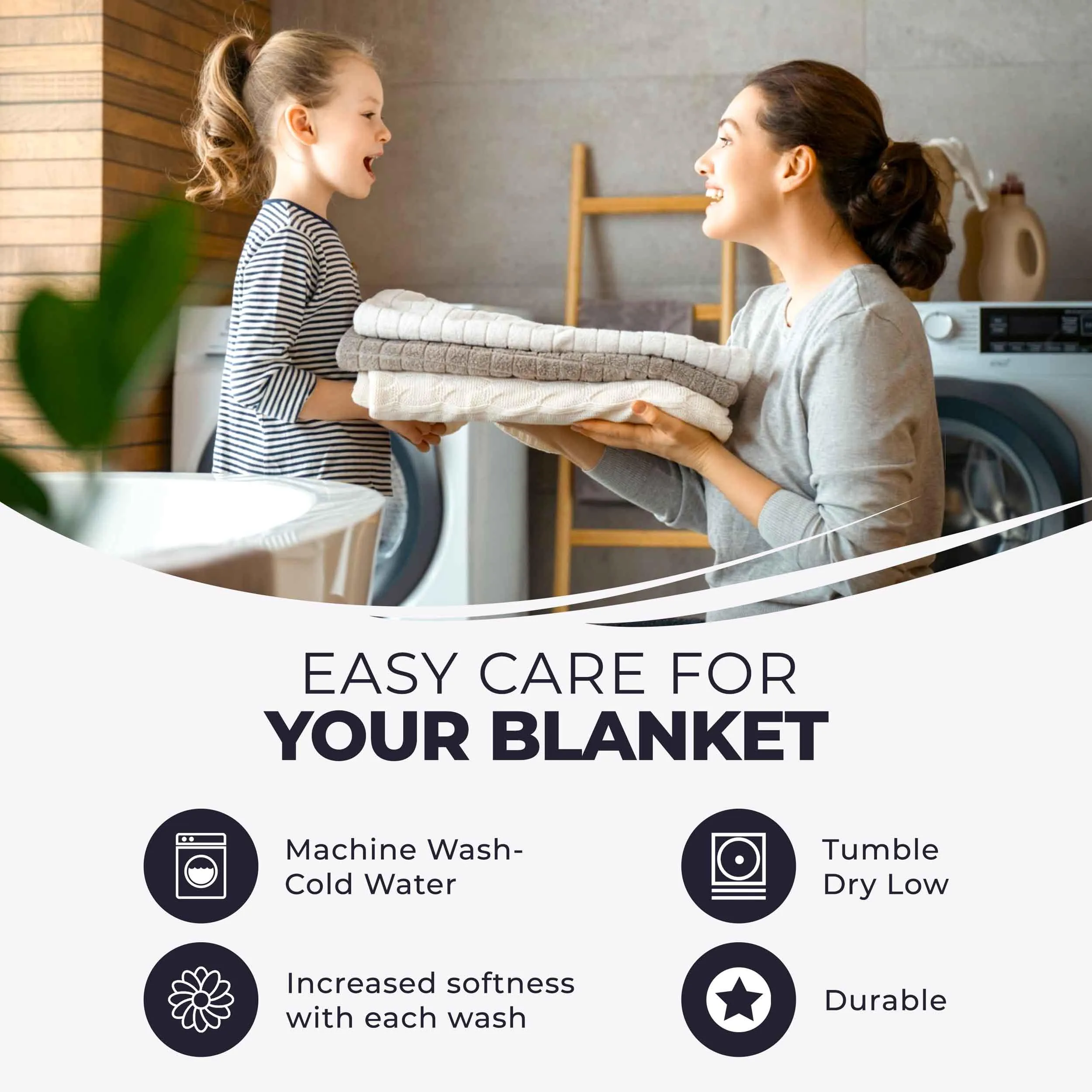 Basketweave All Season Cotton Blanket