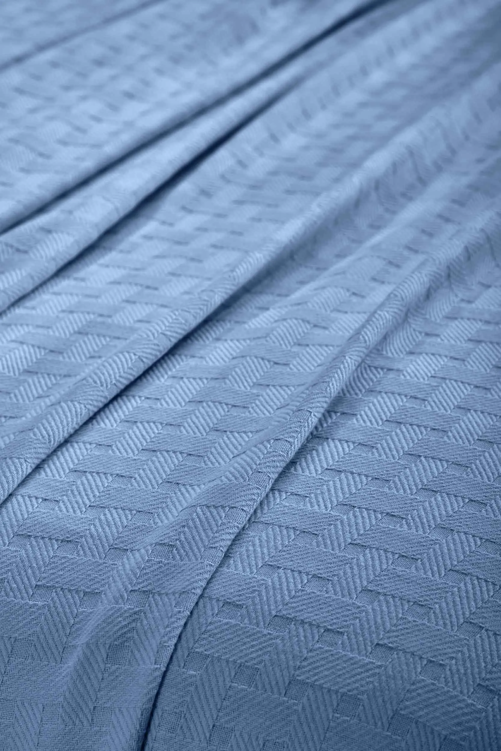 Basketweave All Season Cotton Blanket