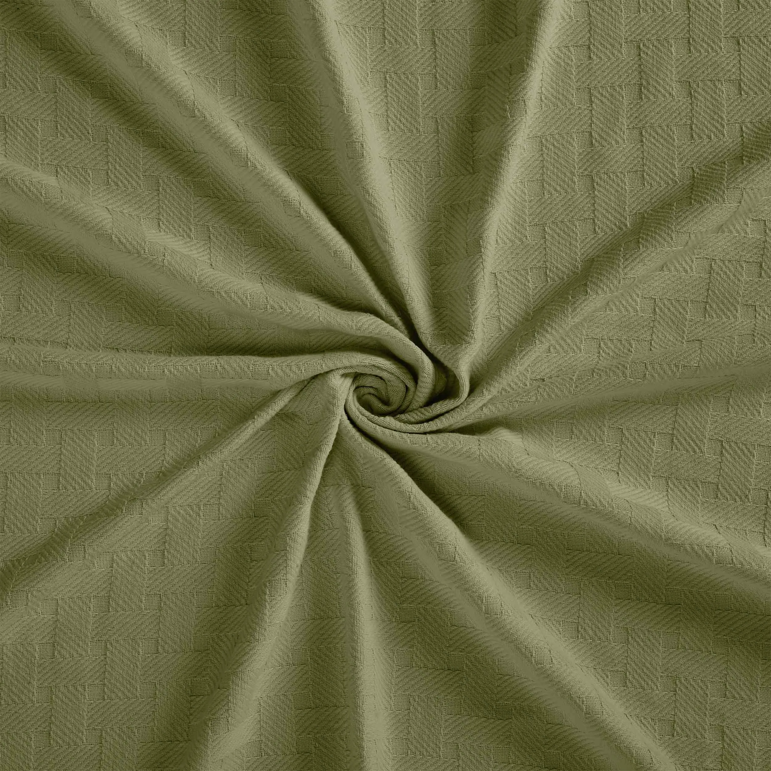 Basketweave All Season Cotton Blanket