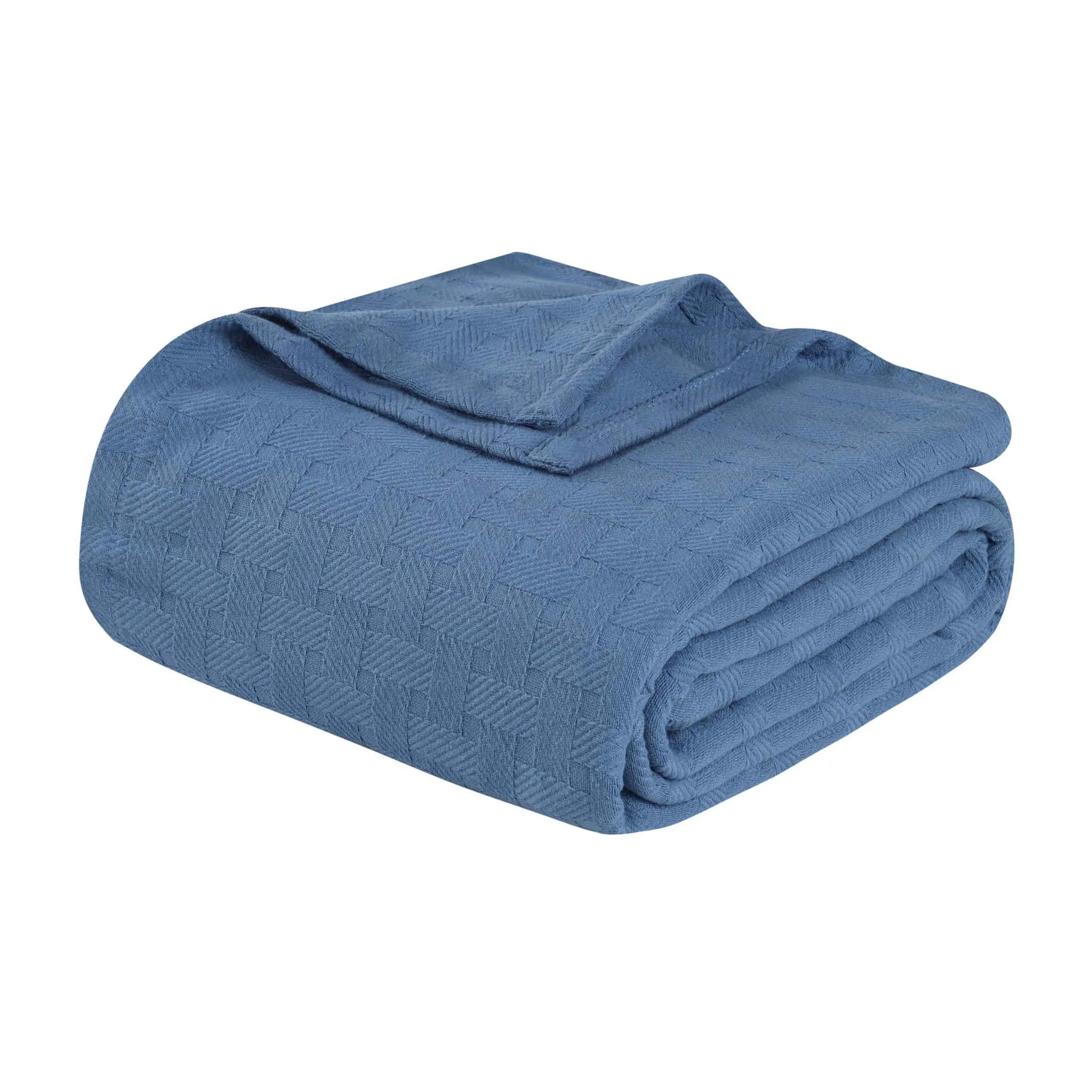 Basketweave All Season Cotton Blanket