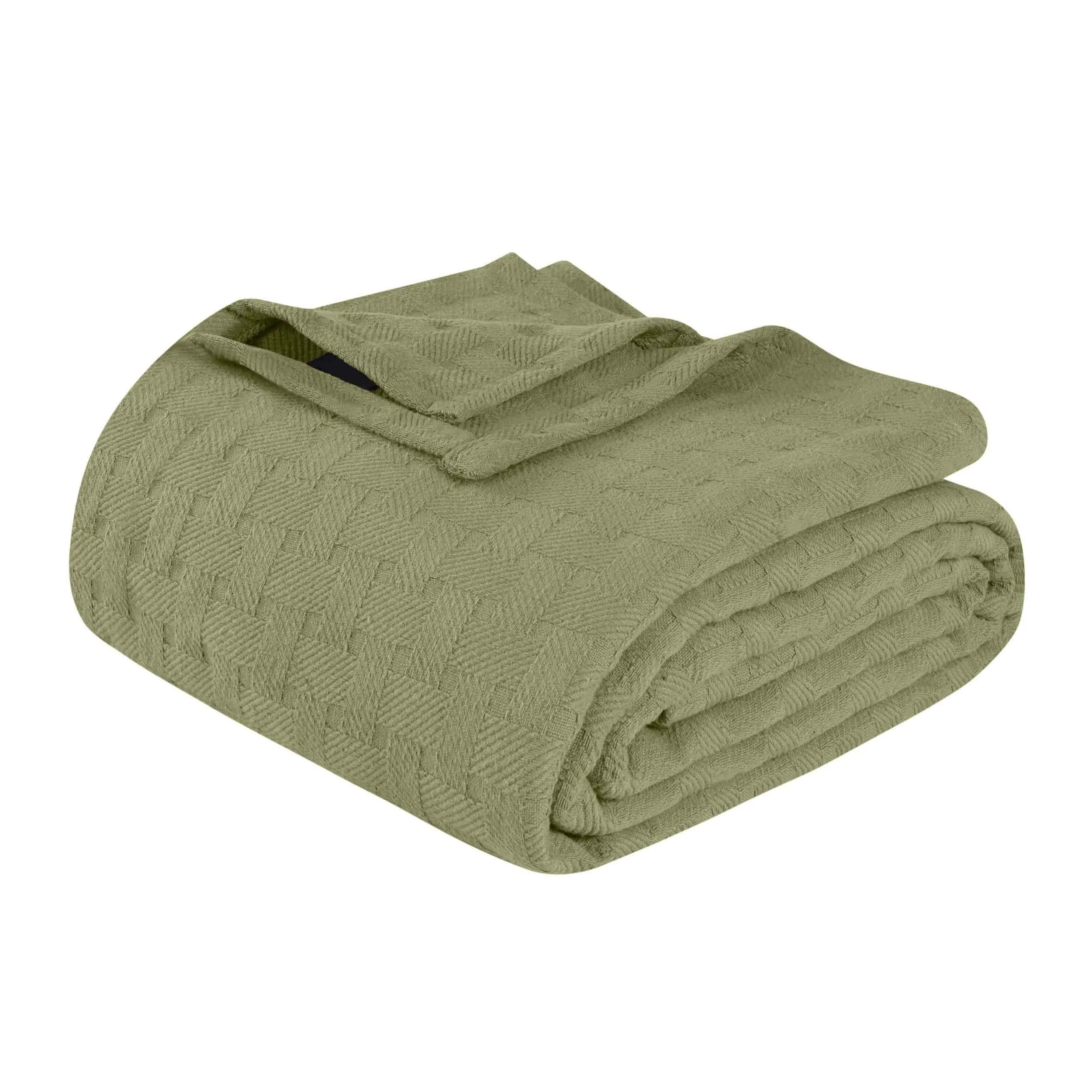 Basketweave All Season Cotton Blanket