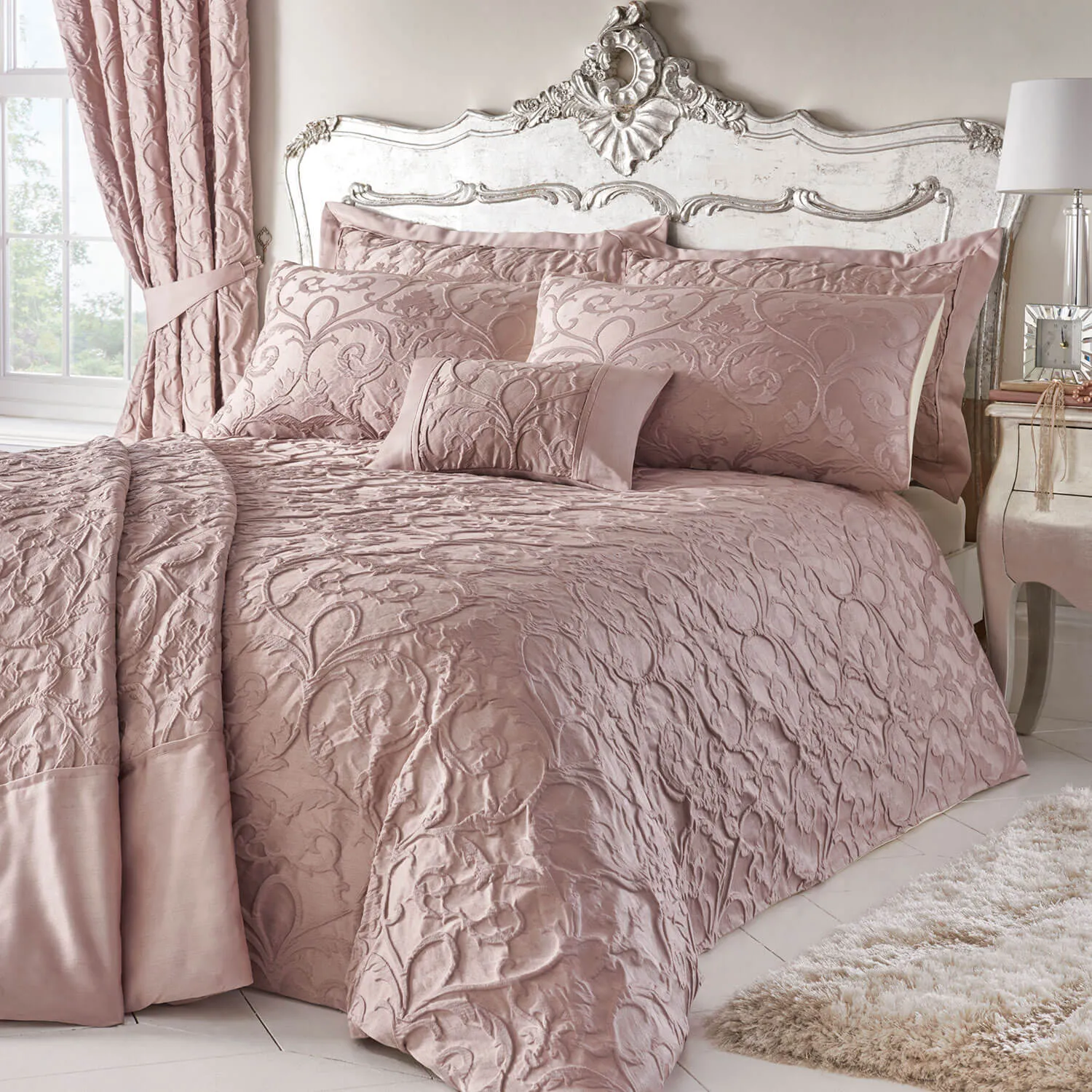 Bentley Boudoir Cushion - Blush
