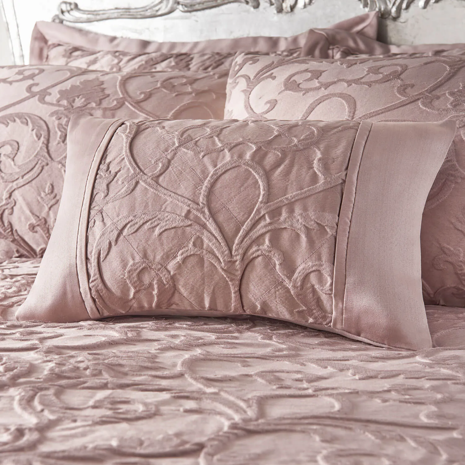 Bentley Boudoir Cushion - Blush