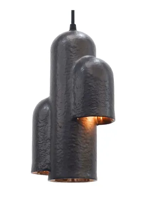 Black Ceramic Pendant Lamp | Versmissen Flute