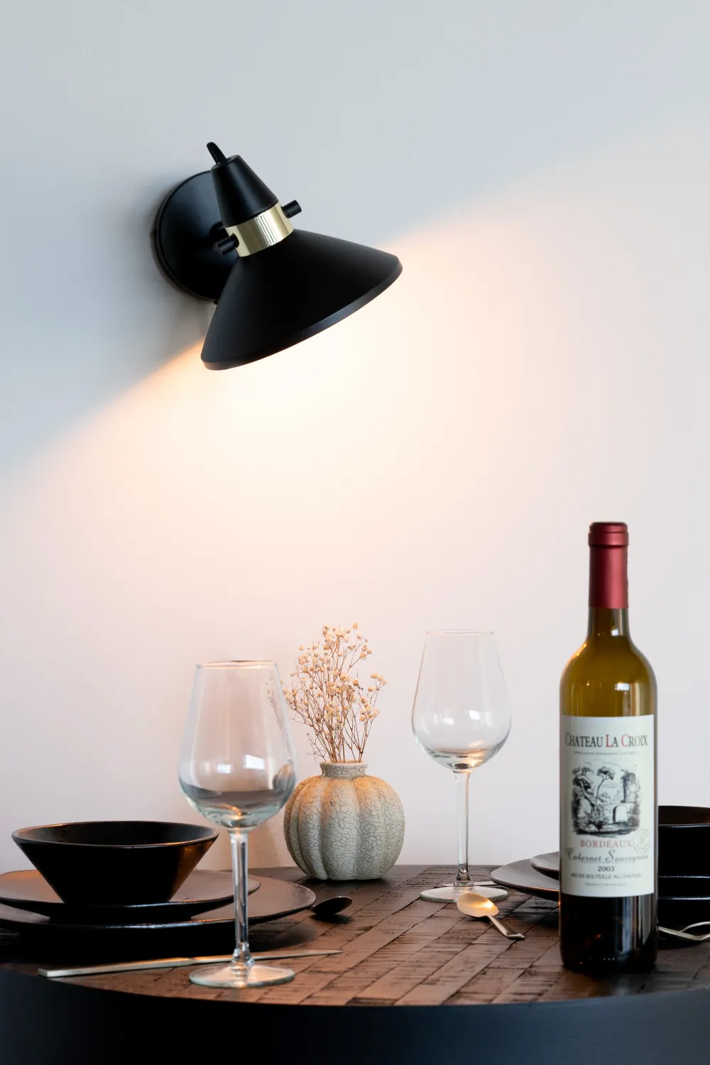 Black Iron Spot Wall Lamp | DF Jona