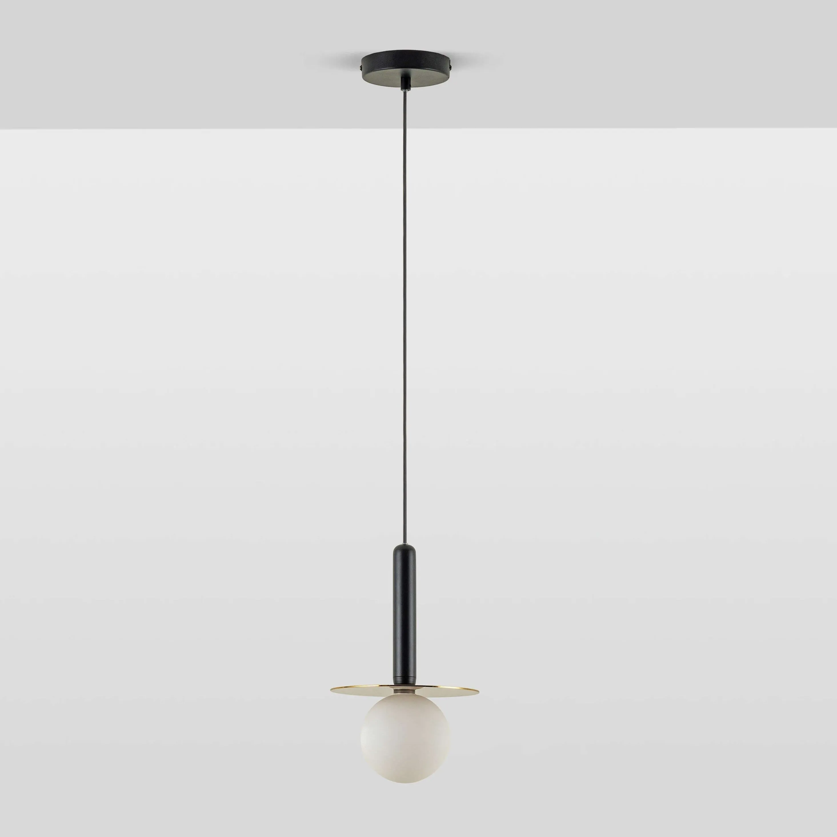 Brass Plate Pendant Ceiling Light Charcoal - Houseof.