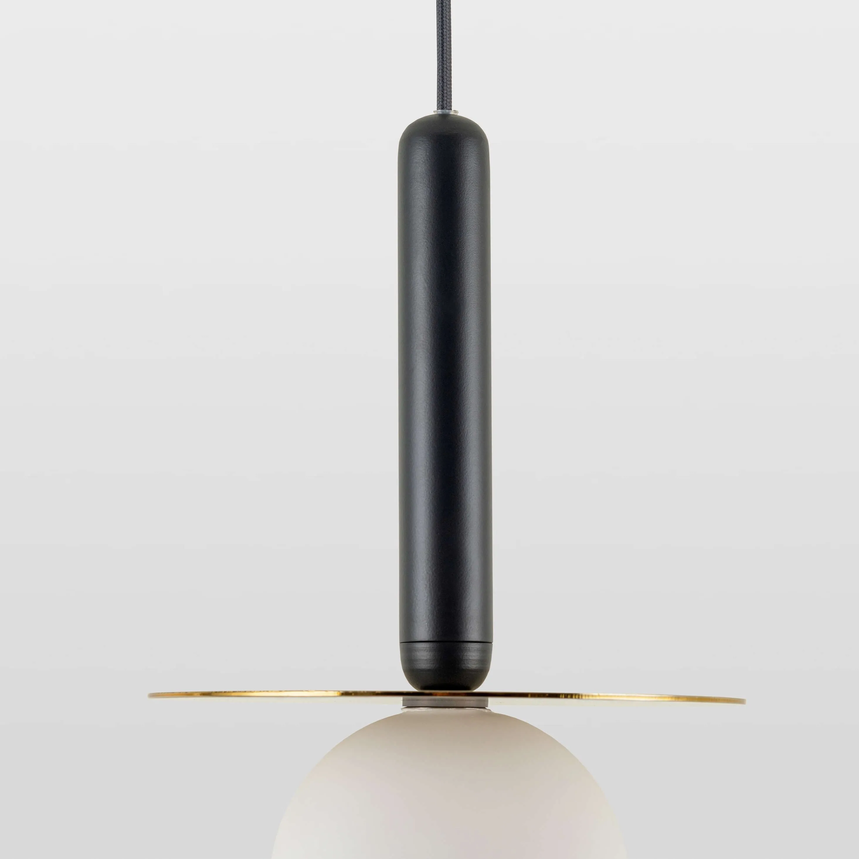 Brass Plate Pendant Ceiling Light Charcoal - Houseof.