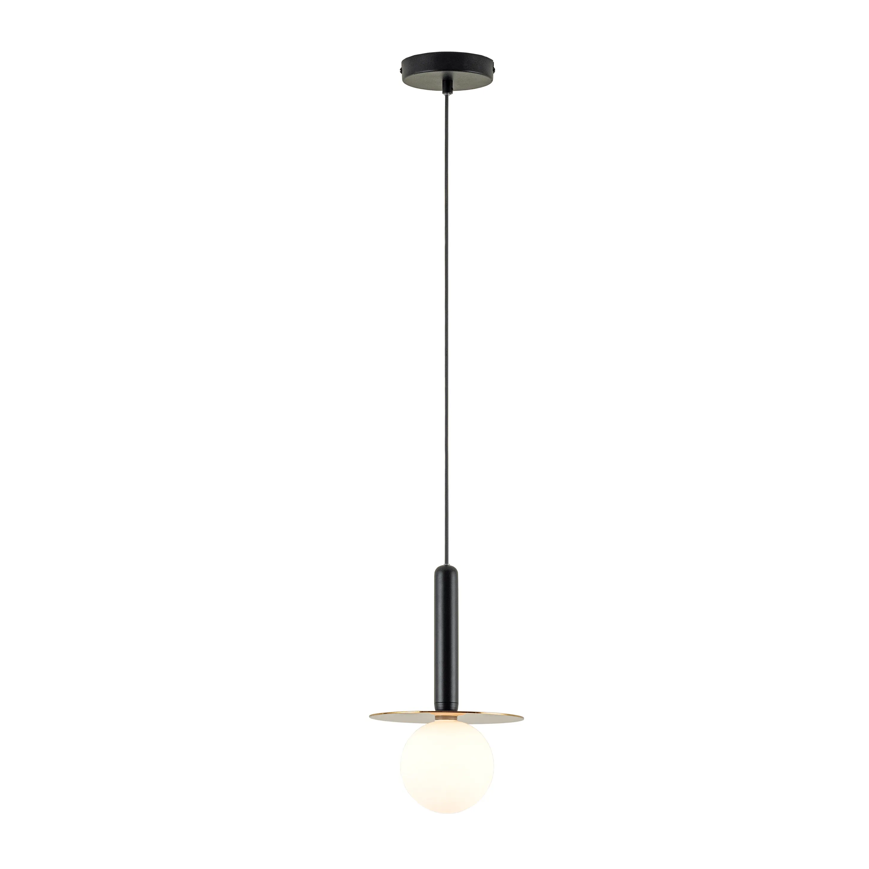 Brass Plate Pendant Ceiling Light Charcoal - Houseof.