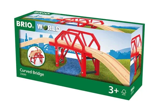 BRIO Curved Bridge 4pcs 3yrs 