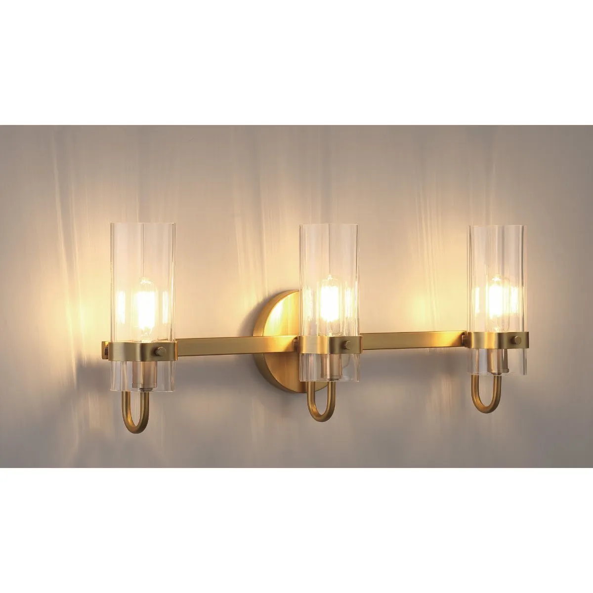 Brook 22 in. 3 Lights Vanity Light Brass Finish