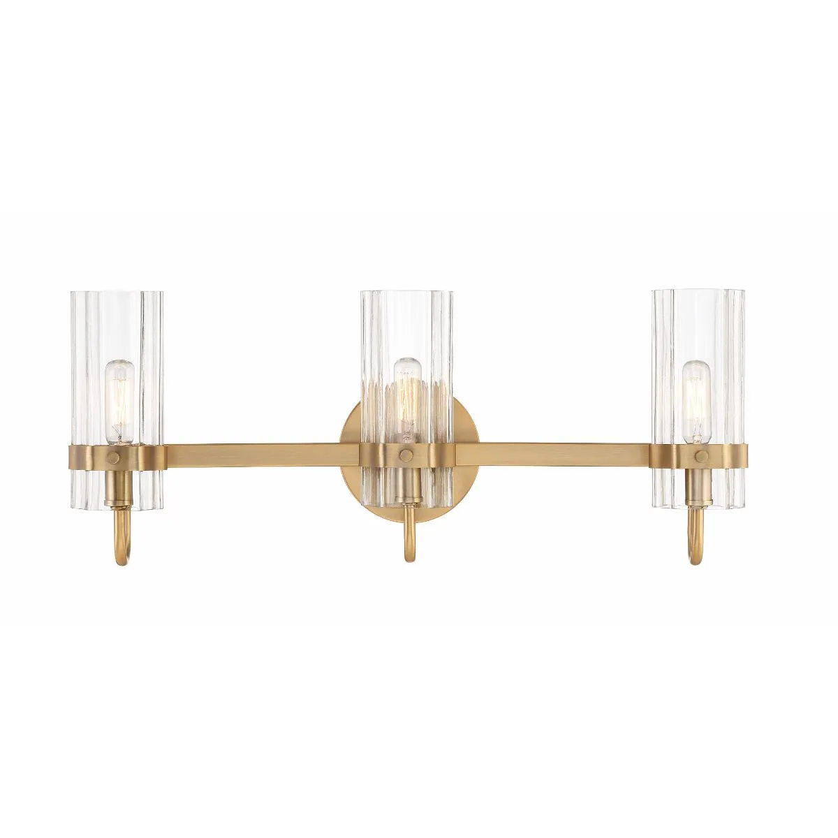 Brook 22 in. 3 Lights Vanity Light Brass Finish