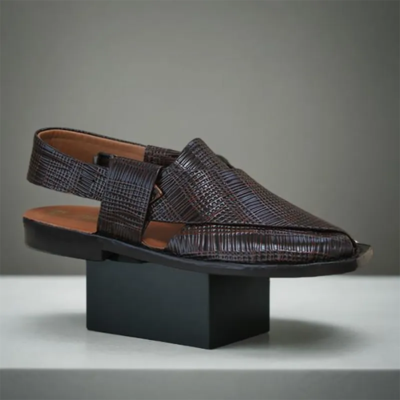Brown mens Peshweri