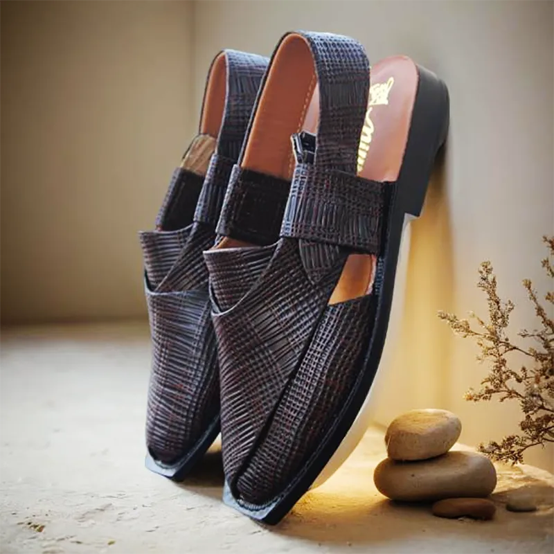 Brown mens Peshweri