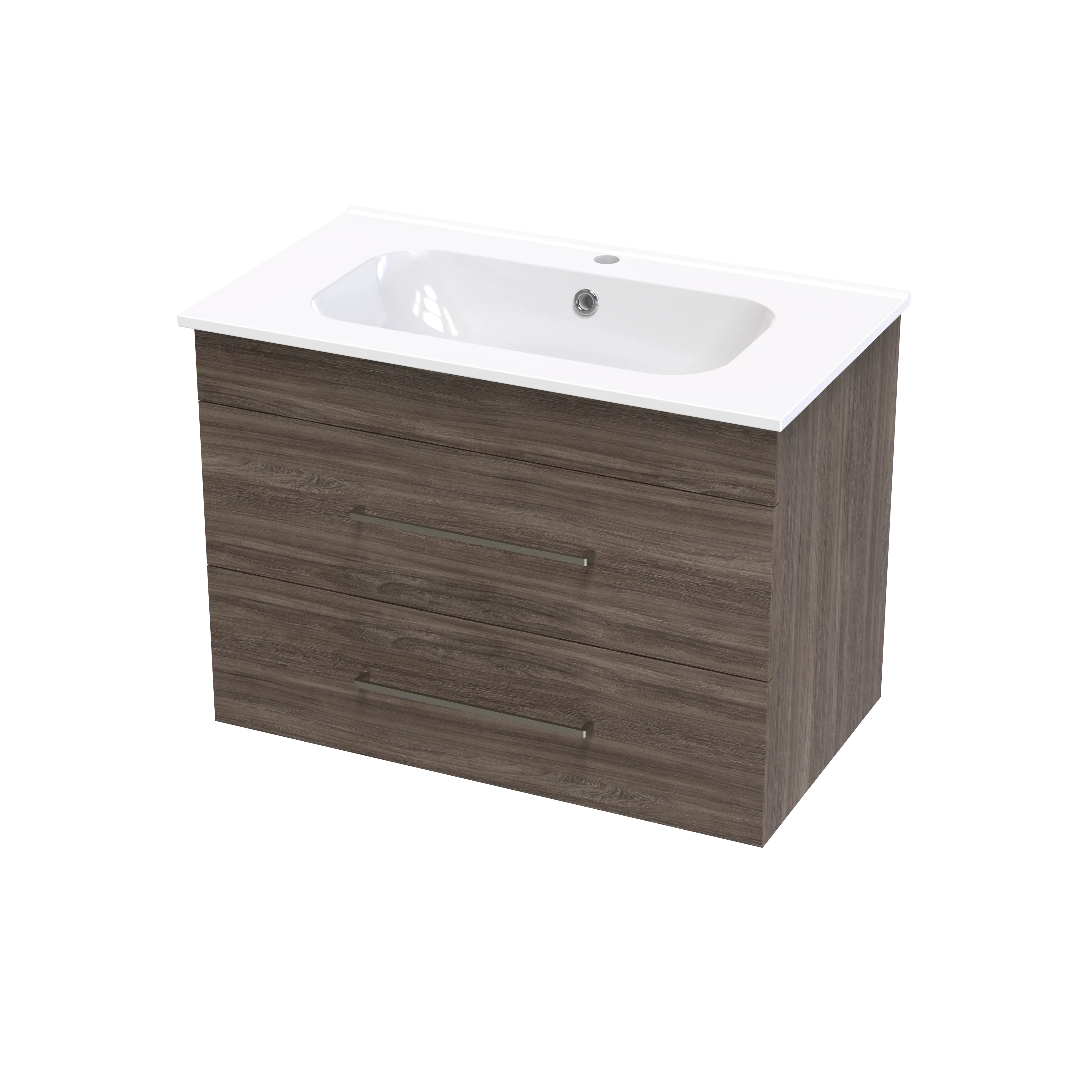 Cashmere Aura 800 Double Drawer Wall Vanity