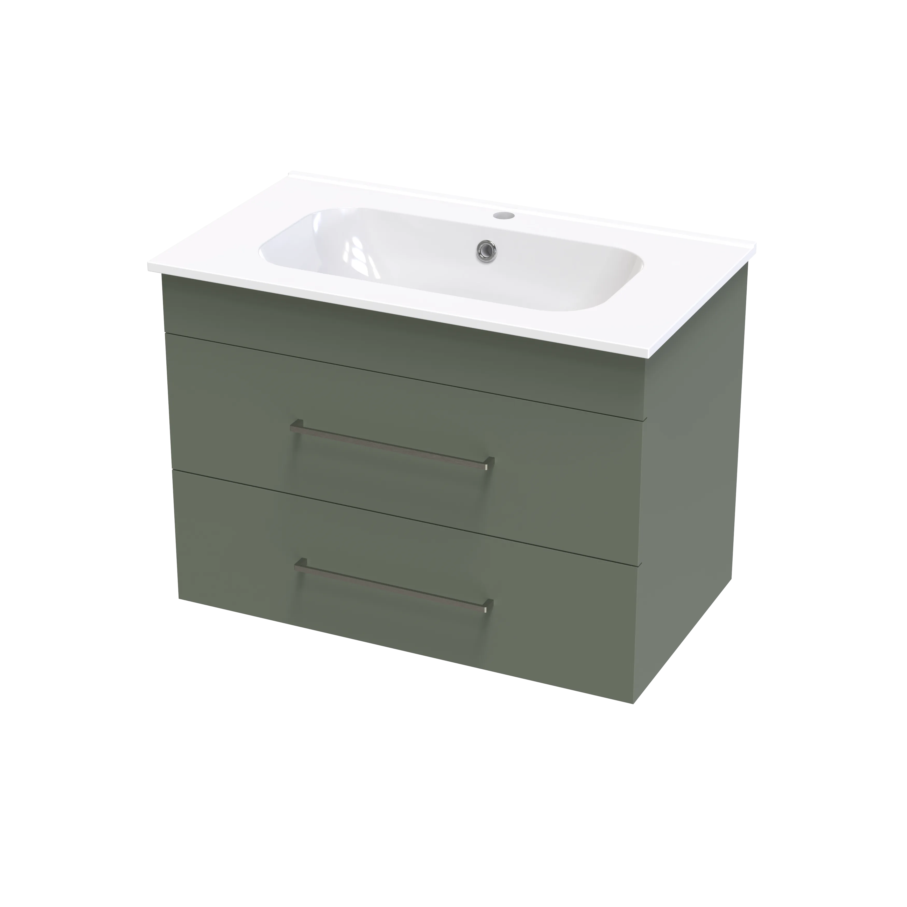 Cashmere Aura 800 Double Drawer Wall Vanity