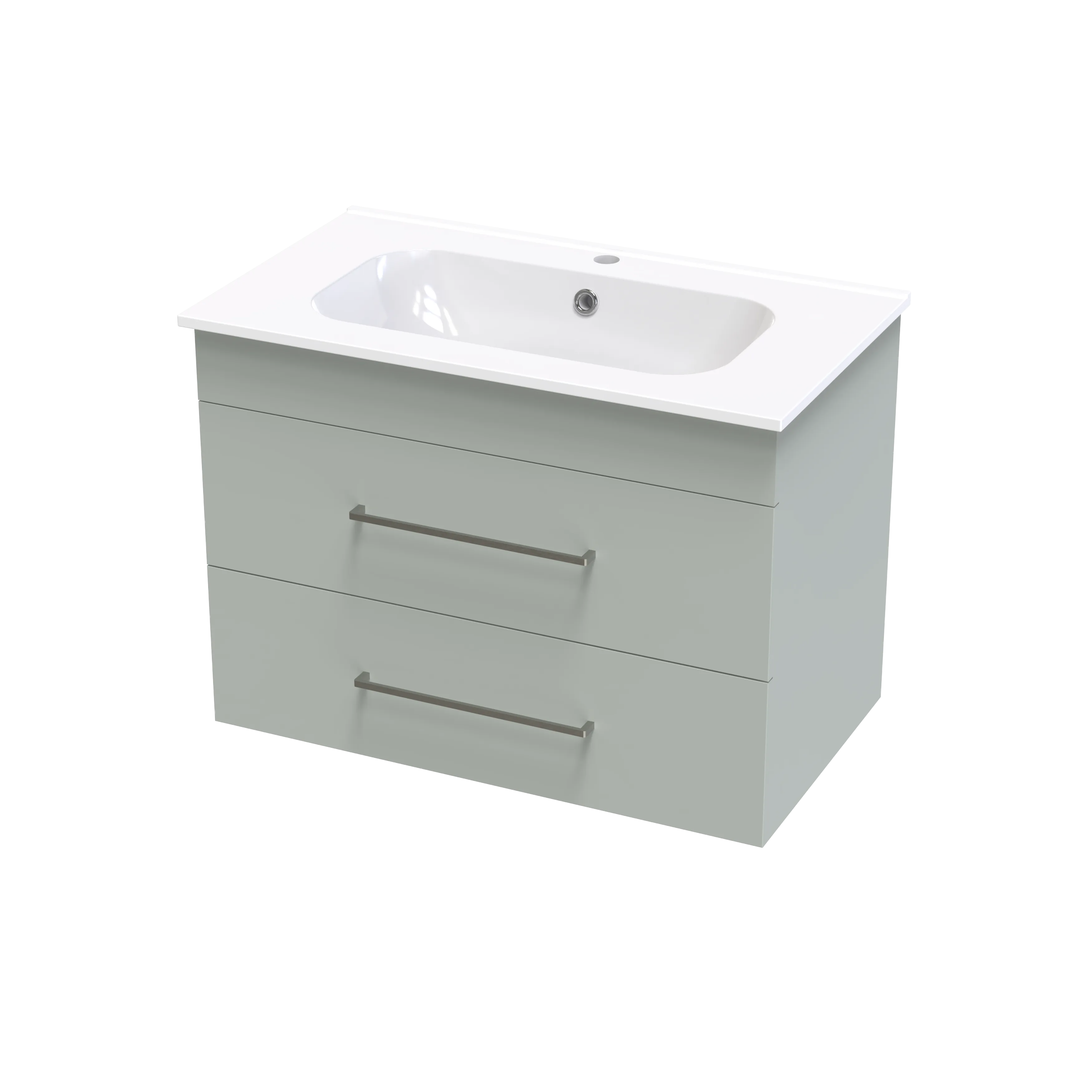 Cashmere Aura 800 Double Drawer Wall Vanity