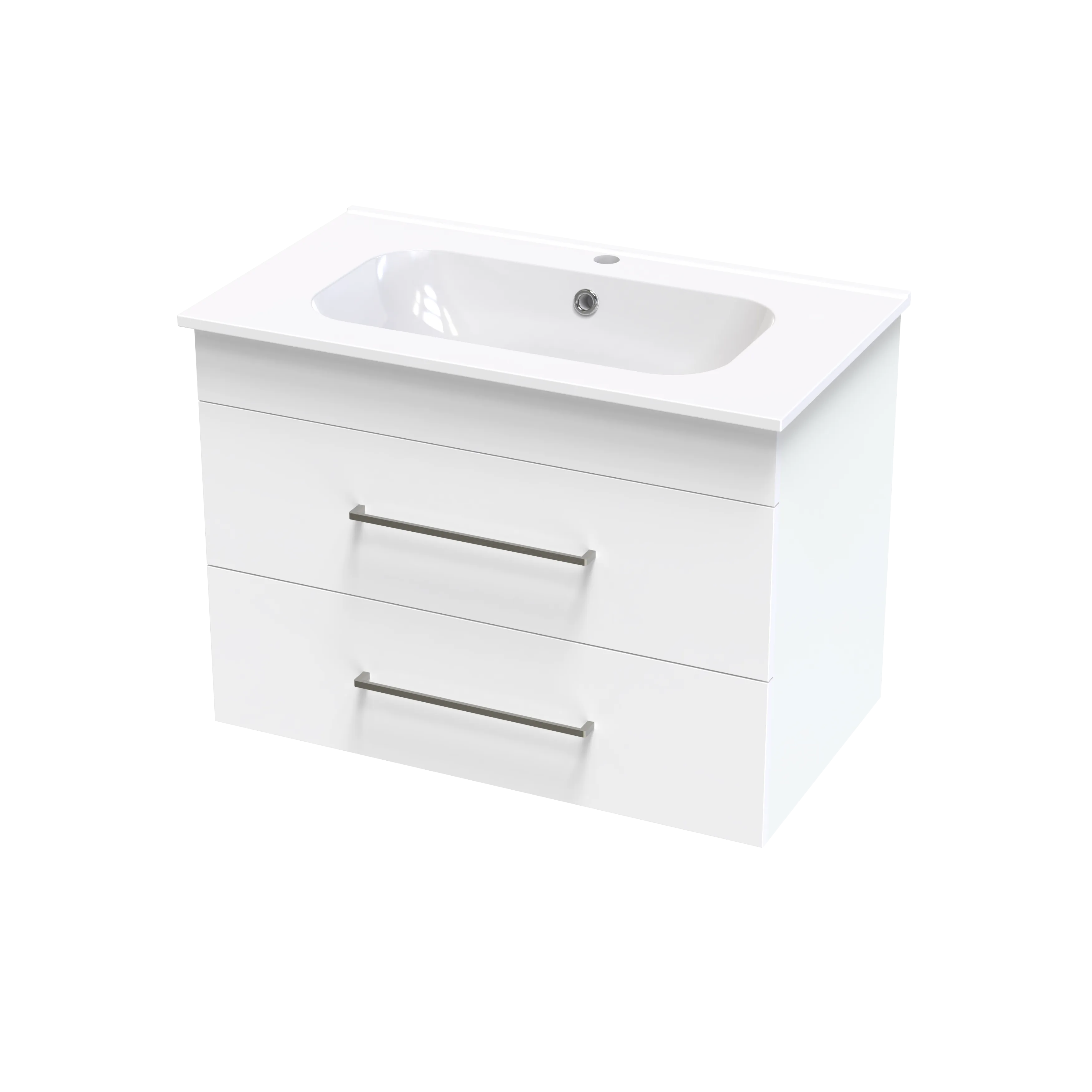 Cashmere Aura 800 Double Drawer Wall Vanity