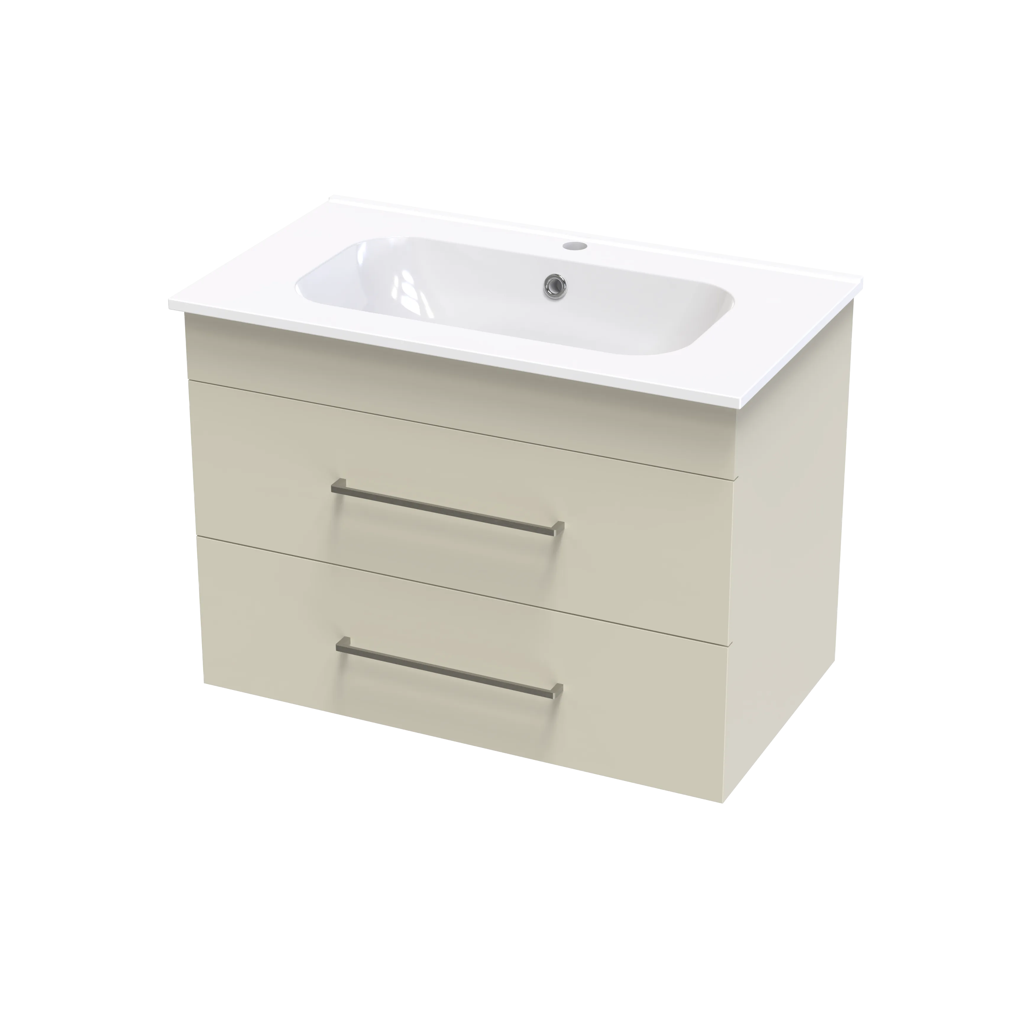 Cashmere Aura 800 Double Drawer Wall Vanity