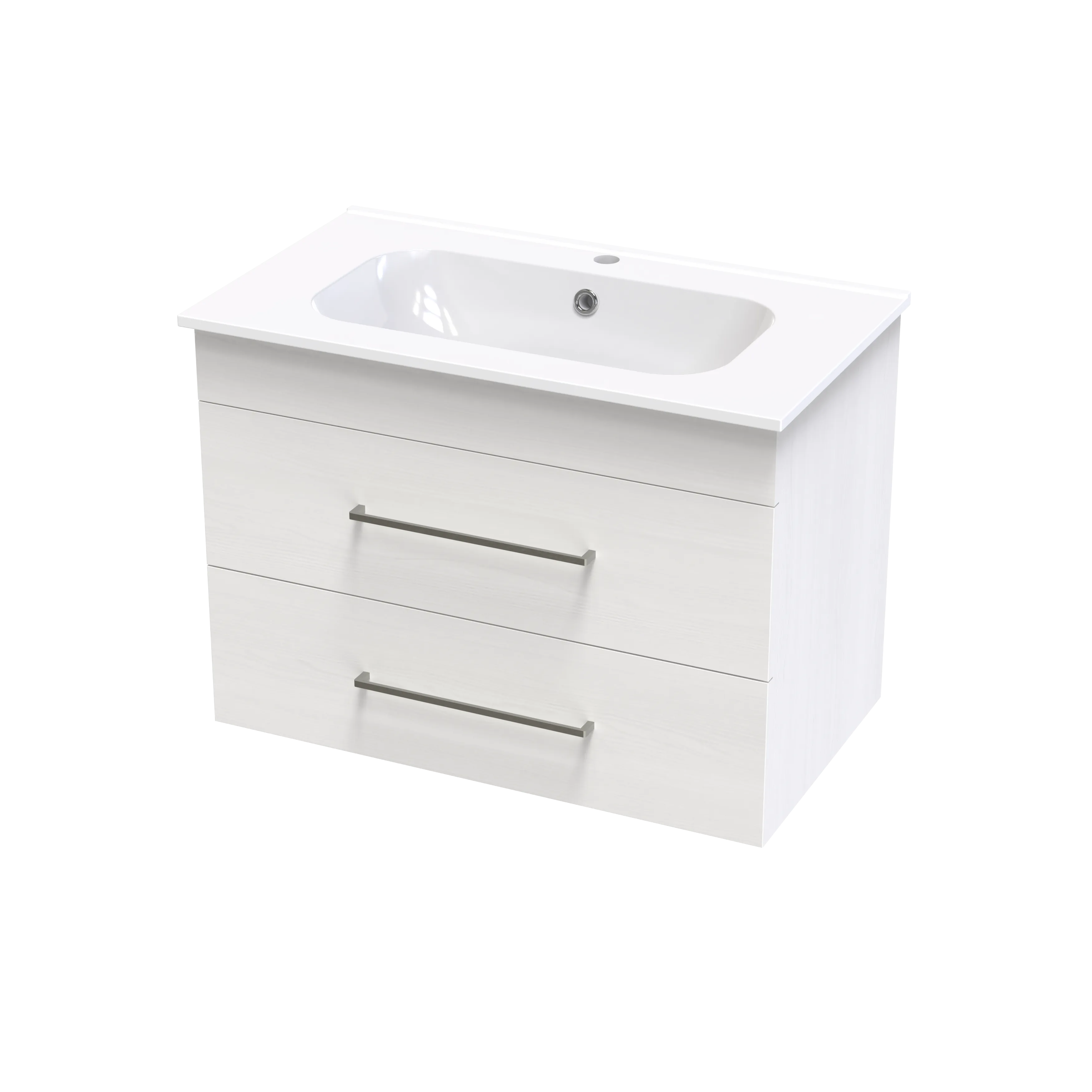 Cashmere Aura 800 Double Drawer Wall Vanity
