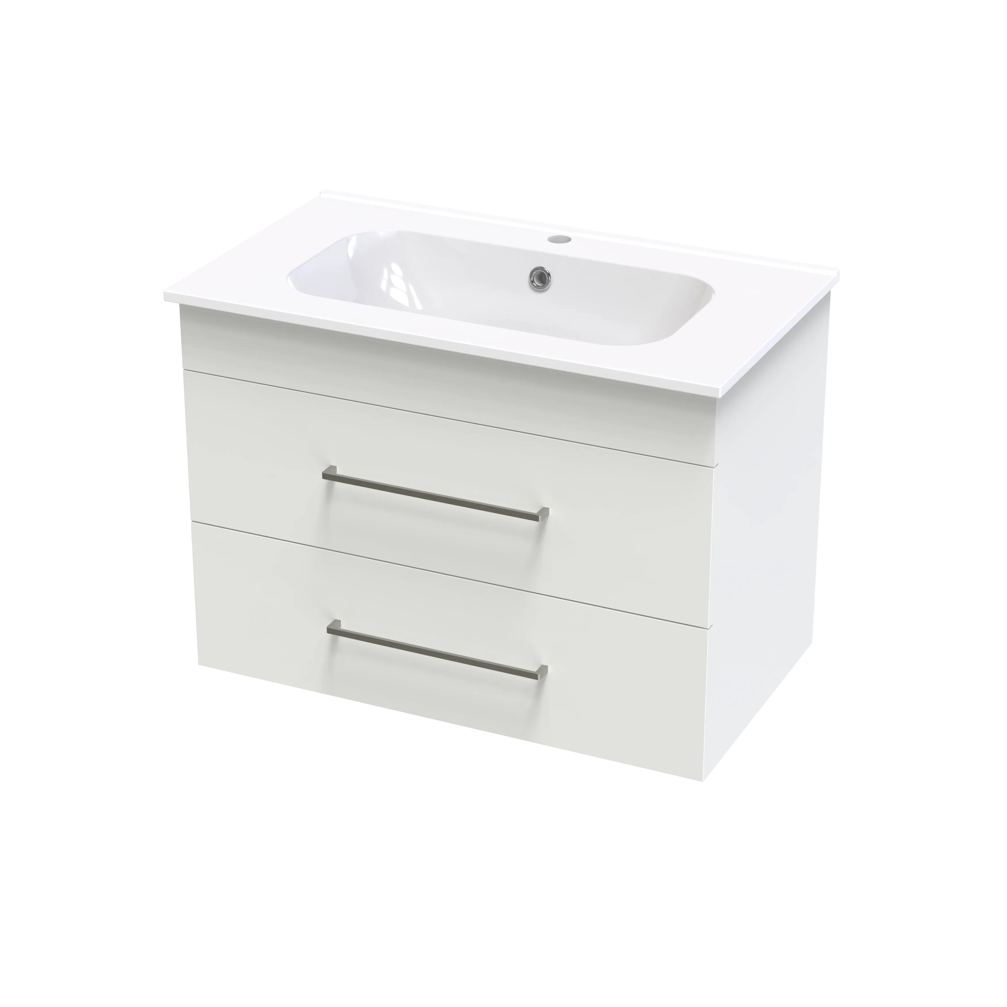 Cashmere Aura 800 Double Drawer Wall Vanity