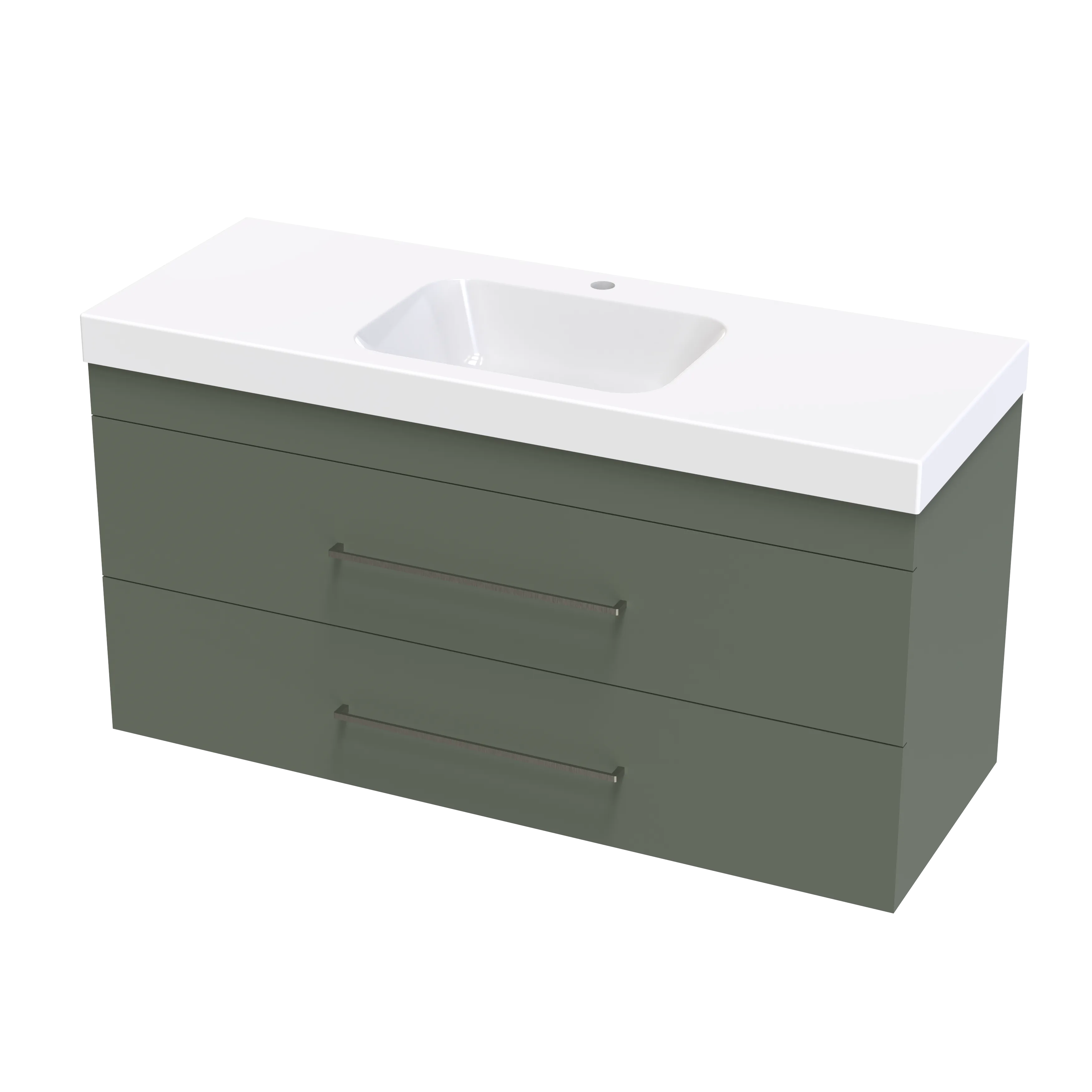 Cashmere Bolero 1200 Double Drawer Wall Vanity