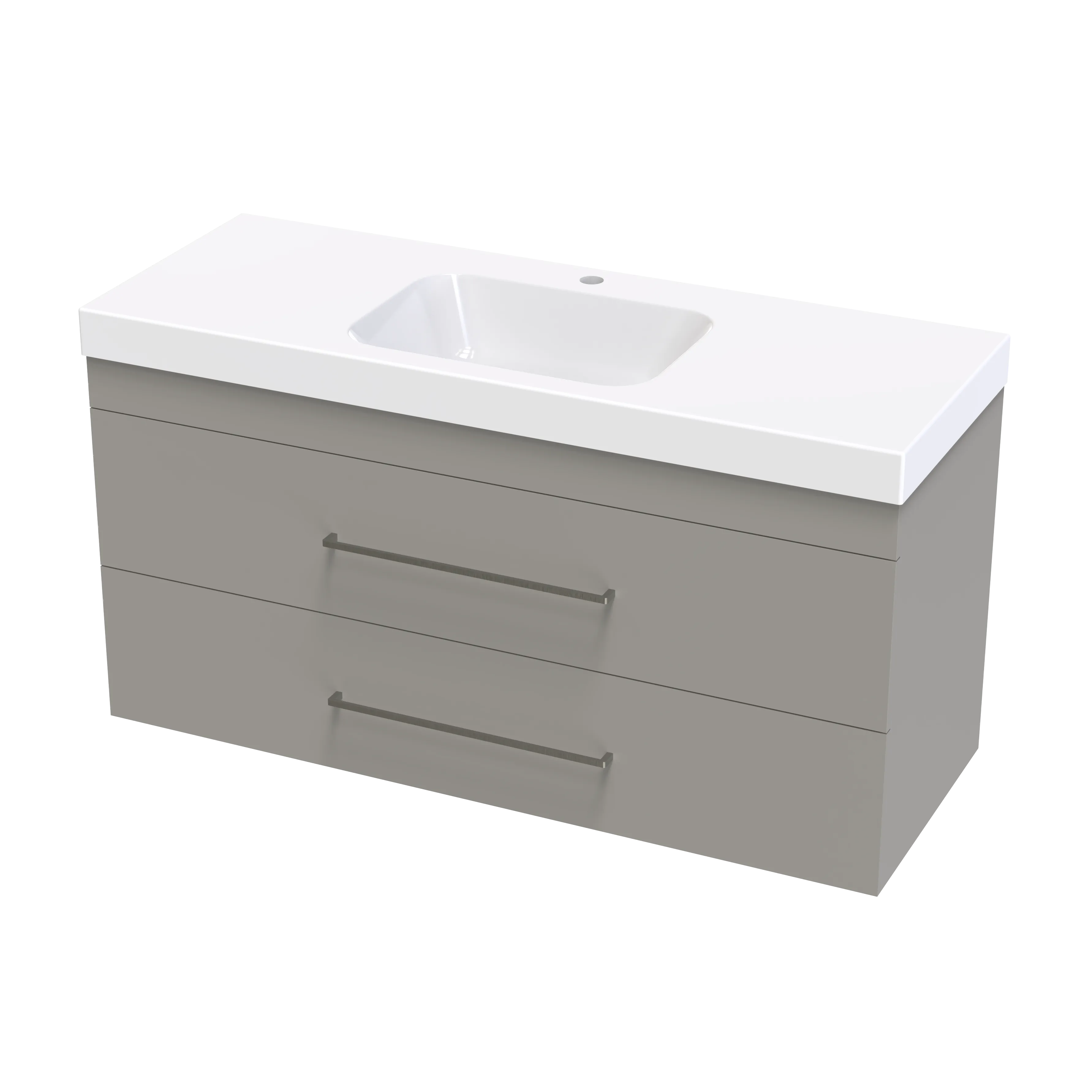 Cashmere Bolero 1200 Double Drawer Wall Vanity