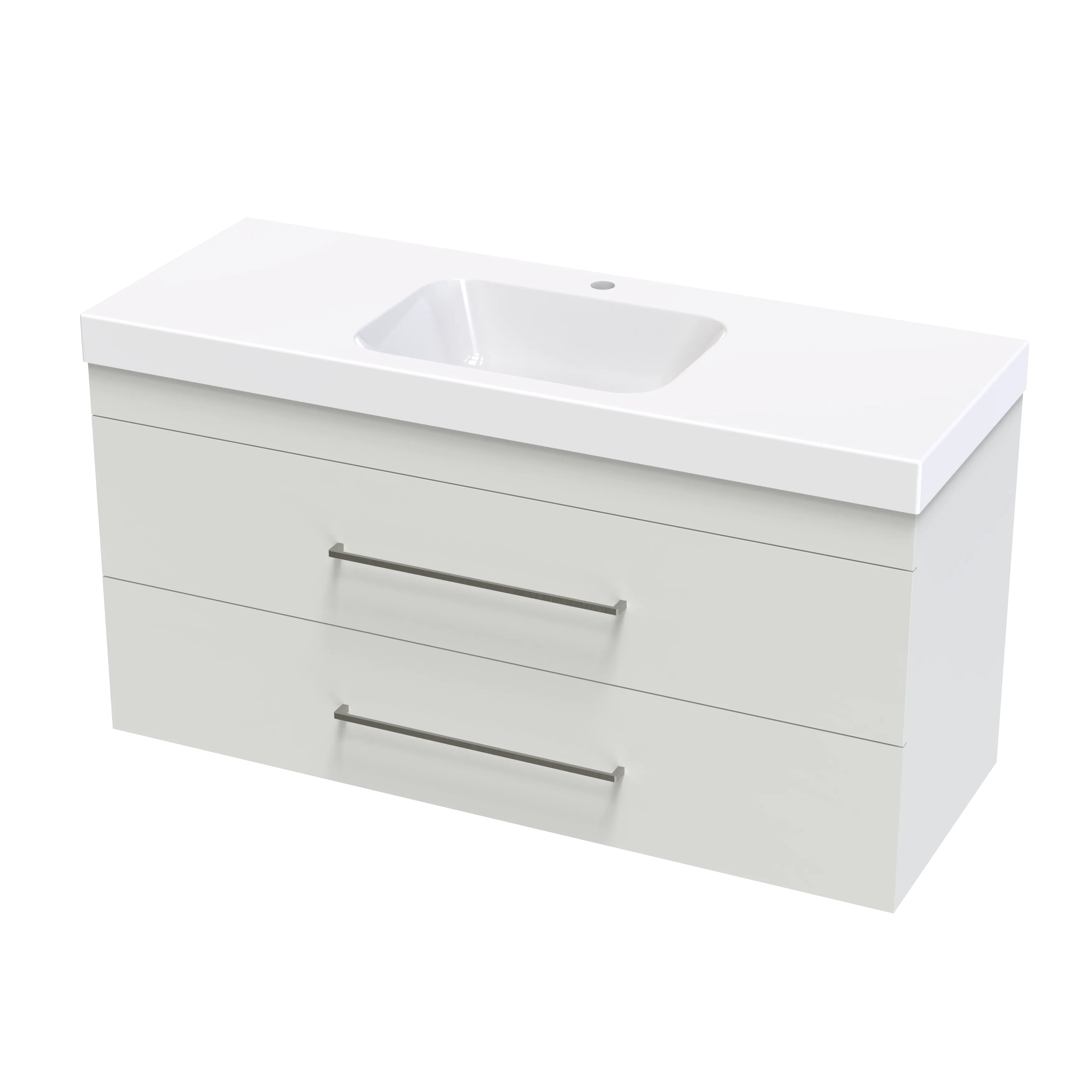 Cashmere Bolero 1200 Double Drawer Wall Vanity