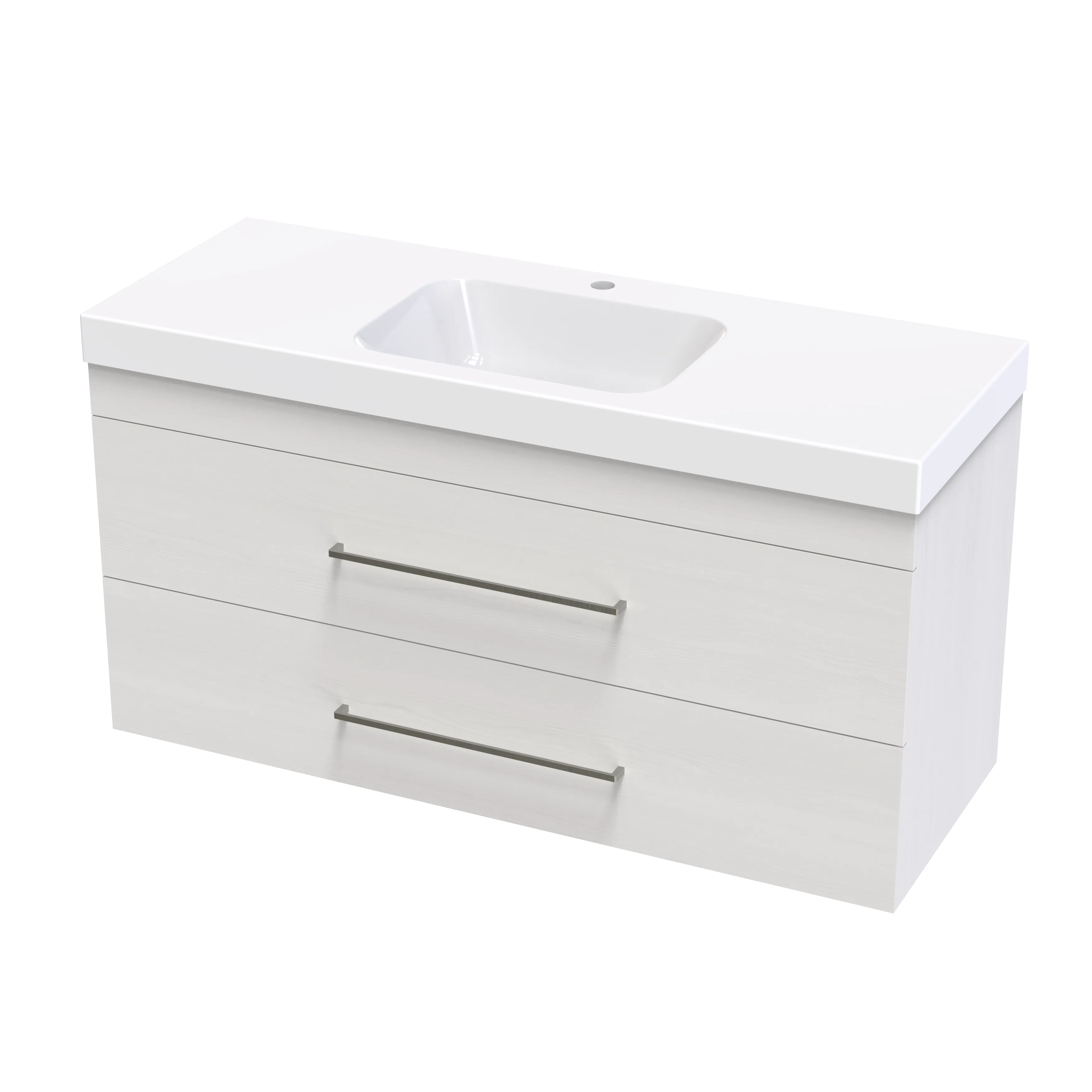 Cashmere Bolero 1200 Double Drawer Wall Vanity